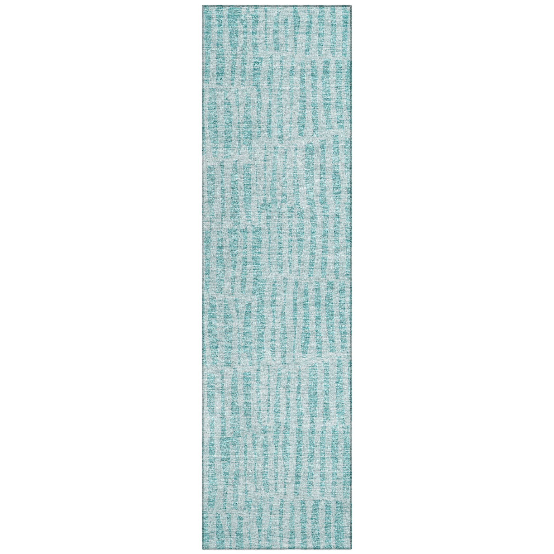 Addison Rugs ACN674TE2X8 Chantille ACN674TE 2 x 7 (ft) Polyester Teal Rectangular Indoor/Outdoor Geometric Machine washable Runner rug