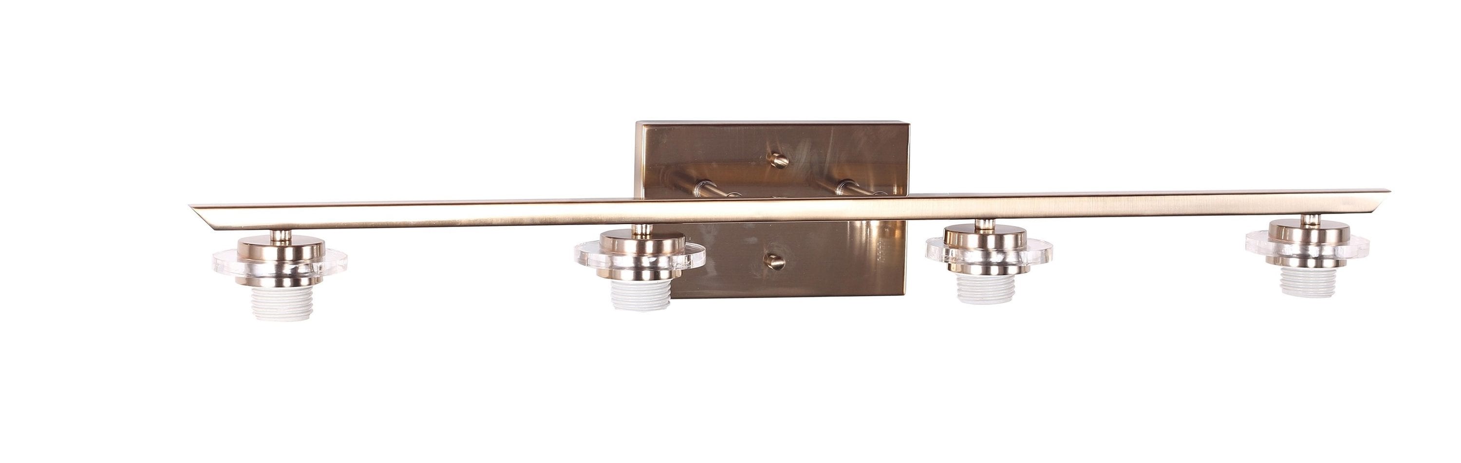 Style Selections VB343-4CG 32.25-in 4 -Light Gold Transitional Vanity light
