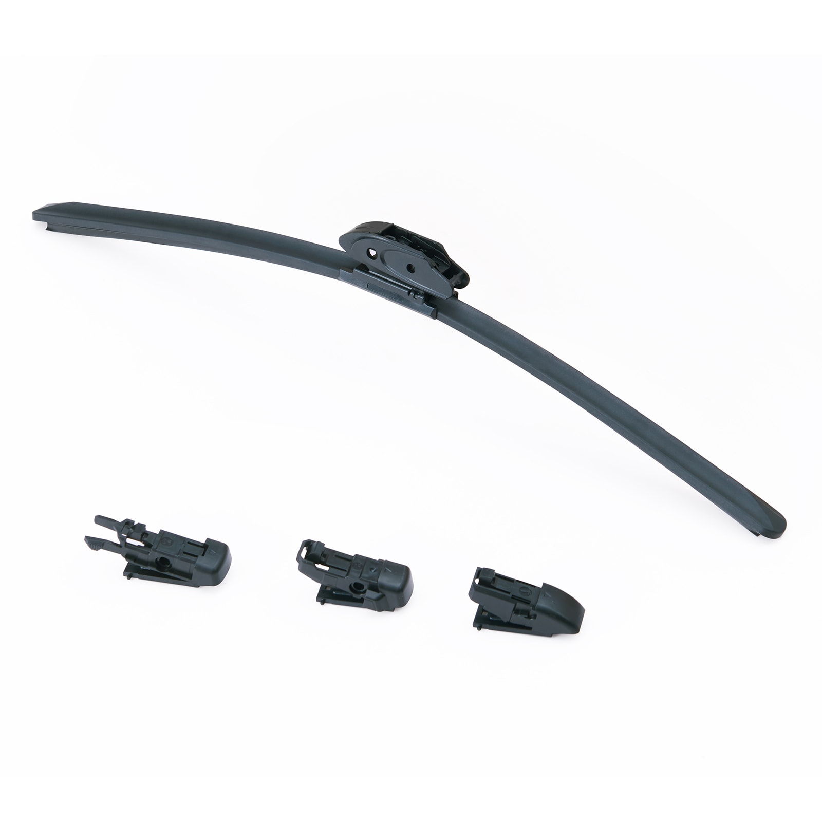 GIVIMO 18-in Universal Rubber Wiper Blade with Low-Noise Replacement Wind Shield Wiper featuring 4 Adapter Clips for Most Cars Trucks #LW038GIVSS346