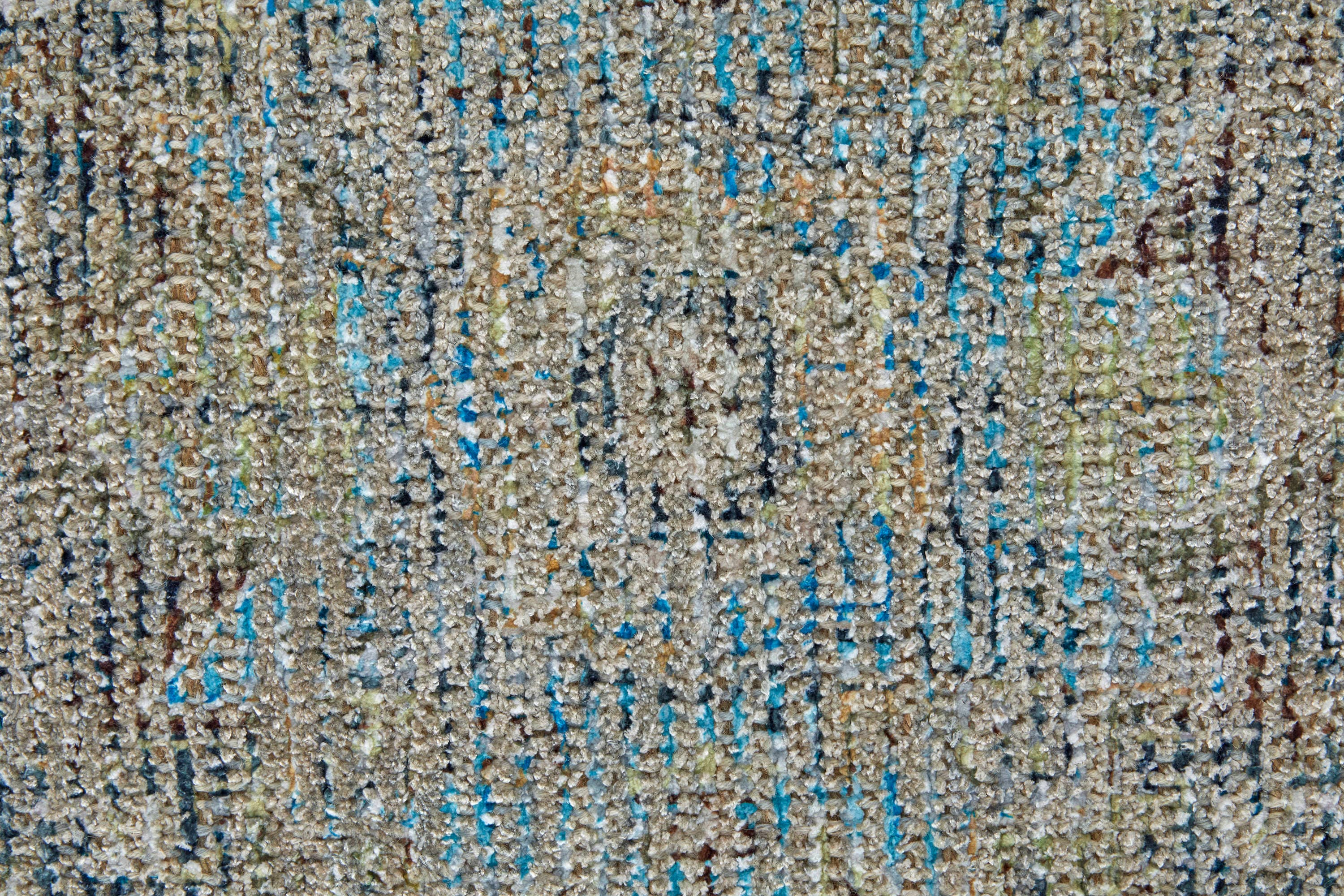 Spa Blue & Warm Gray Handmade Tufted Wool-Viscose Blend Area Rug - 2' x 3'