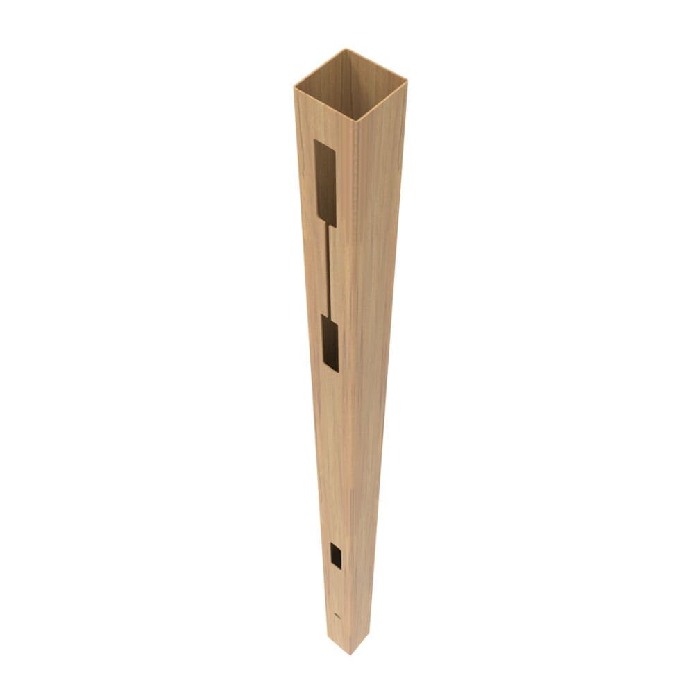 Freedom 73045765 Barington Boardwalk/Newbeck Boardwalk 9-ft H x 5-in W Woodgrain Cypress Vinyl End Fence post