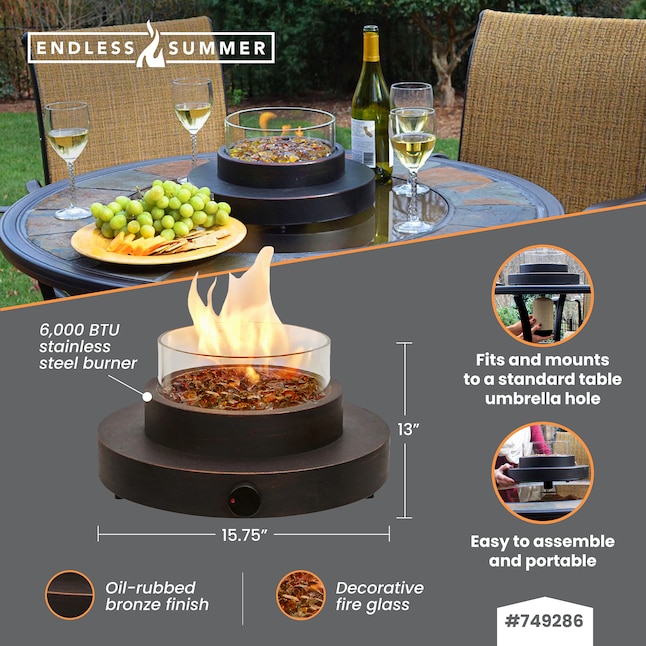 Gas Fire Pits Department At, Endless Summer Gas Fire Pit Table