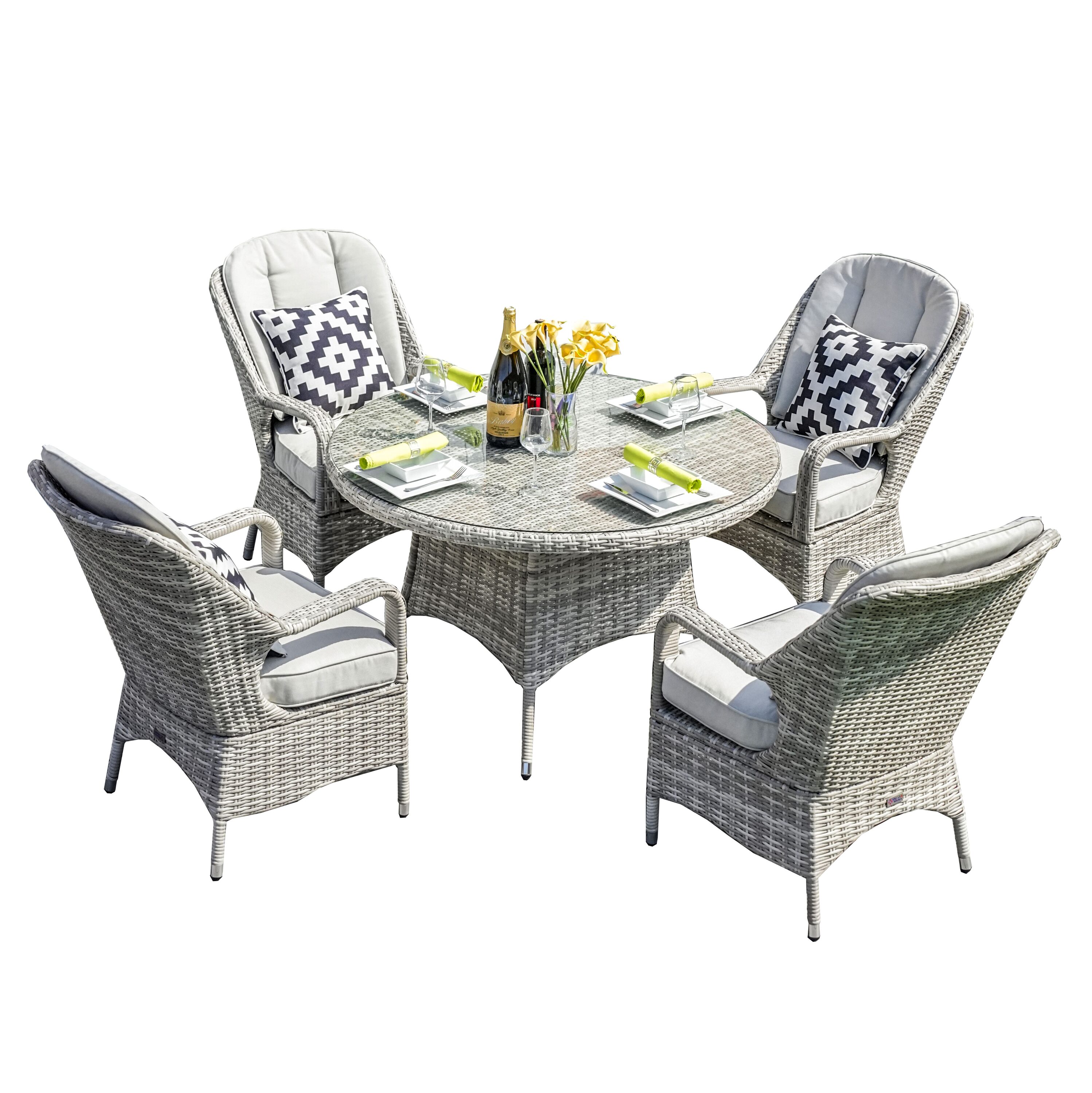 Moda Furnishings MPAD-1709-WW Patio-Dining-Sets - View #3