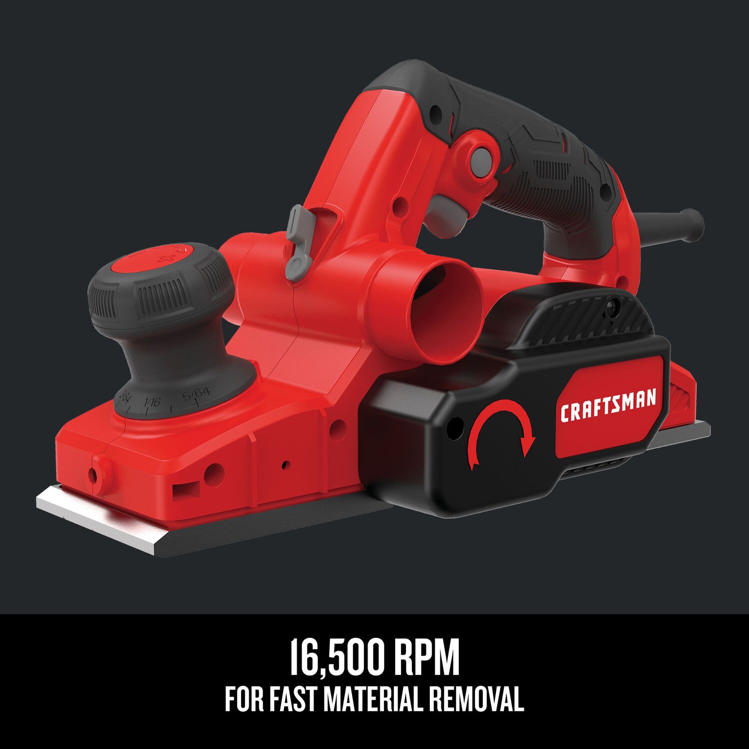 CRAFTSMAN 12.5 in W 6 Amp Handheld Planer in the Planers