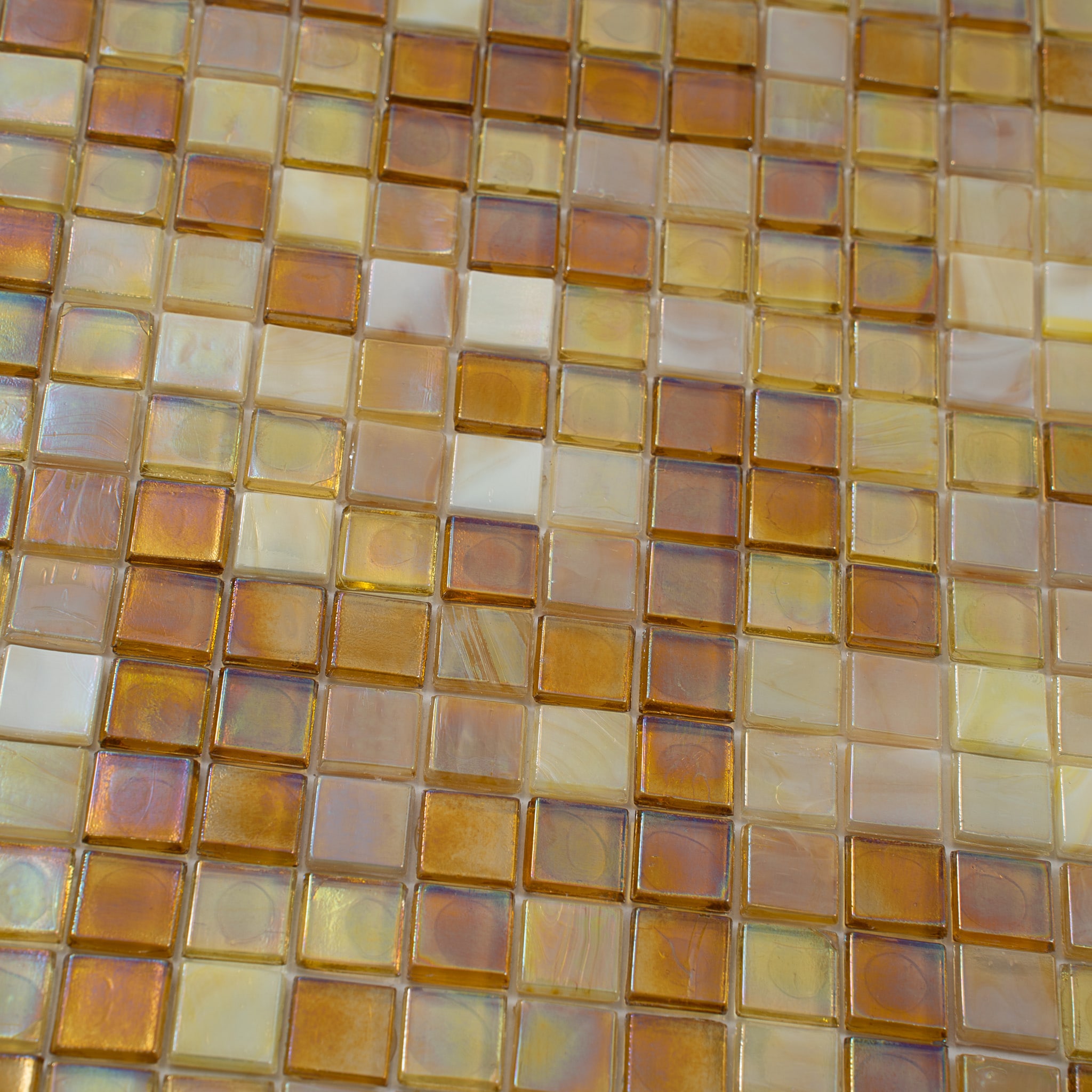 Apollo Tile Skosh Bisque Beige 11-1/2-in x 11-1/2-in Glossy Glass Uniform Squares Floor and Wall Tile (18.69-sq. ft/ Carton)