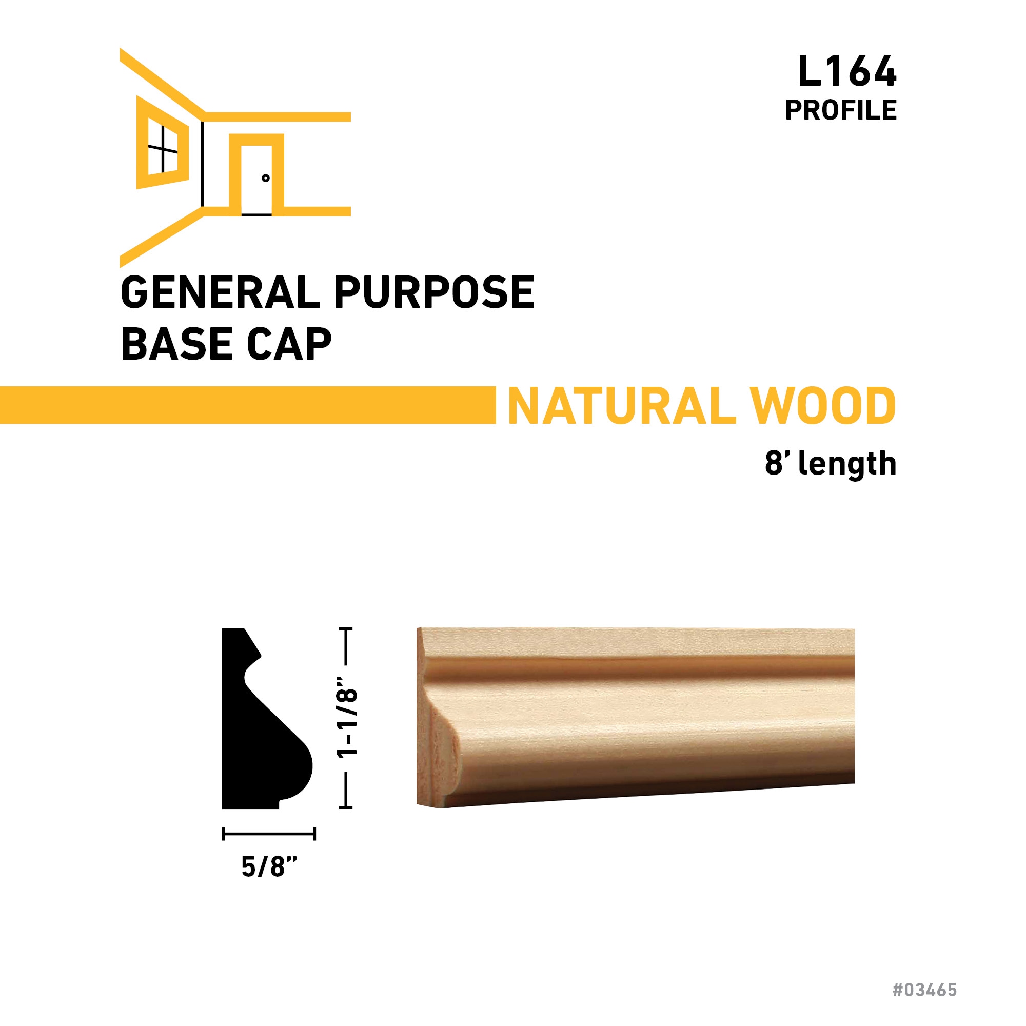 RELIABILT L 164 8PINE Quarter-Round-Moulding - View #3