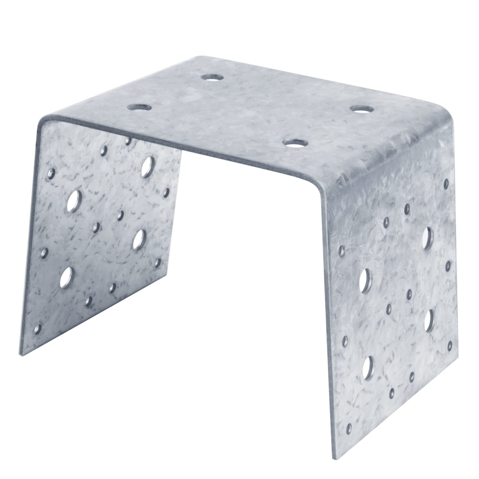 Aoibox  2 Piece Half Post Base Brackets for 6 x 6 Posts Carbon Steel Deck Railing Anchors 12 Gauge 1 8 Inch Thick