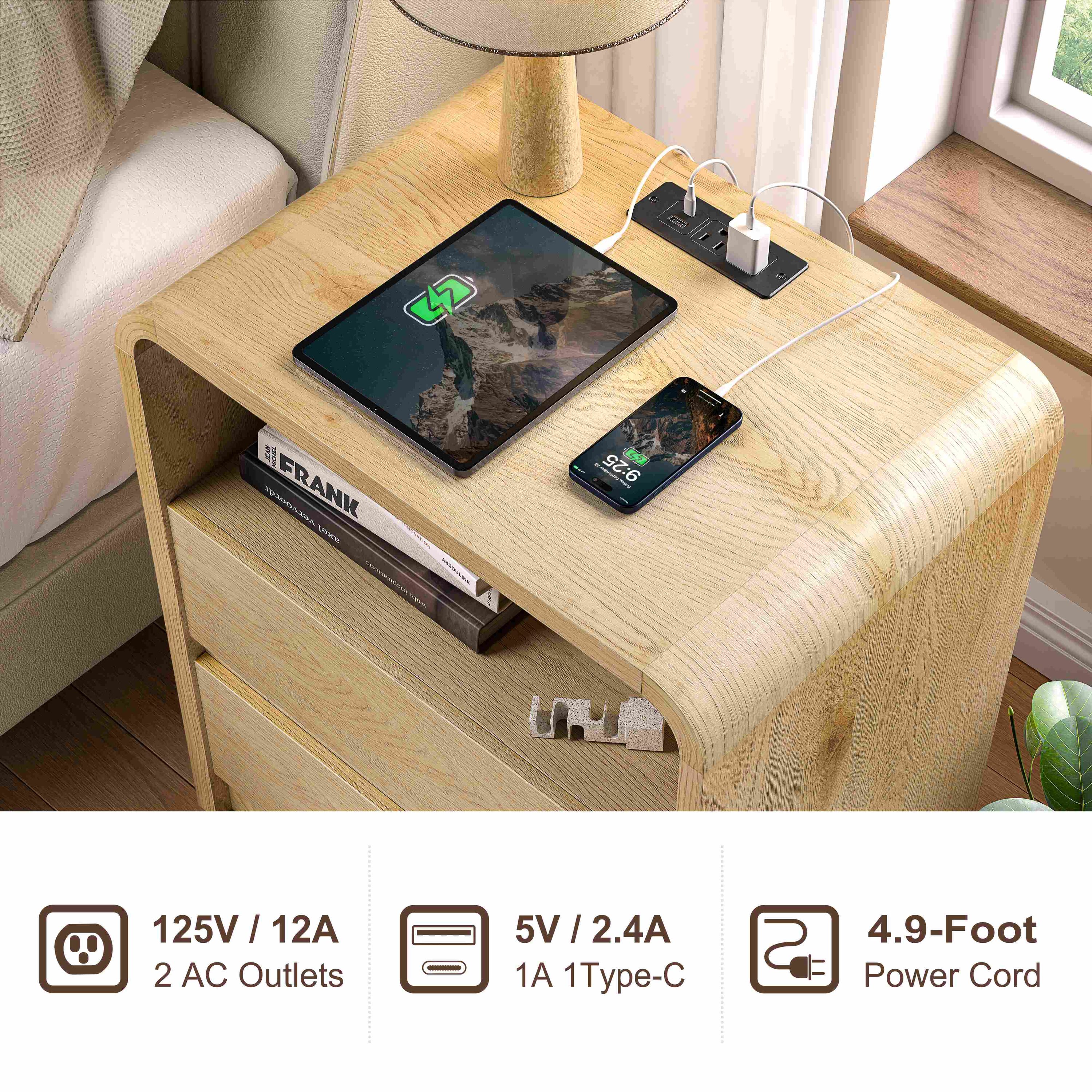 VONZOY GLSSBC-26255 nightstands - View #6