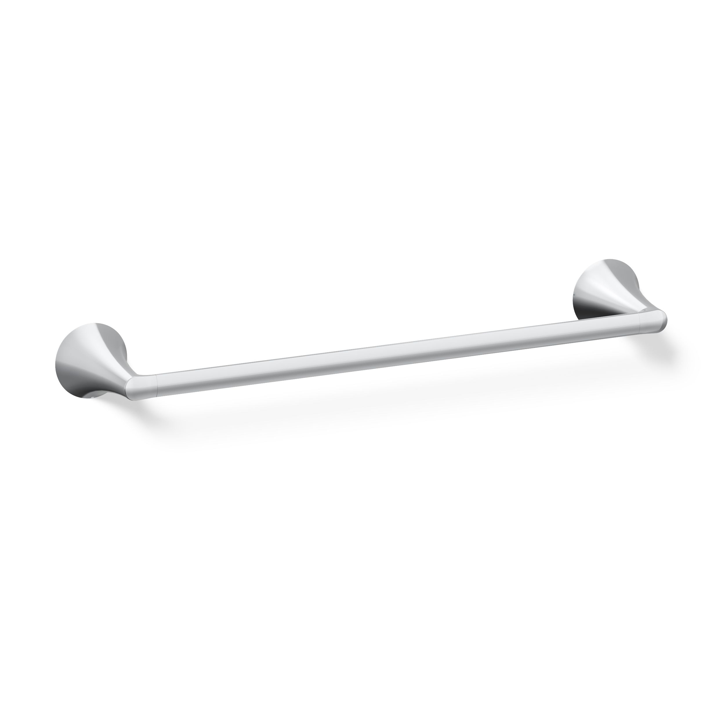 KOHLER Buckley 18-in Polished Chrome Wall mount Single Towel Bar
