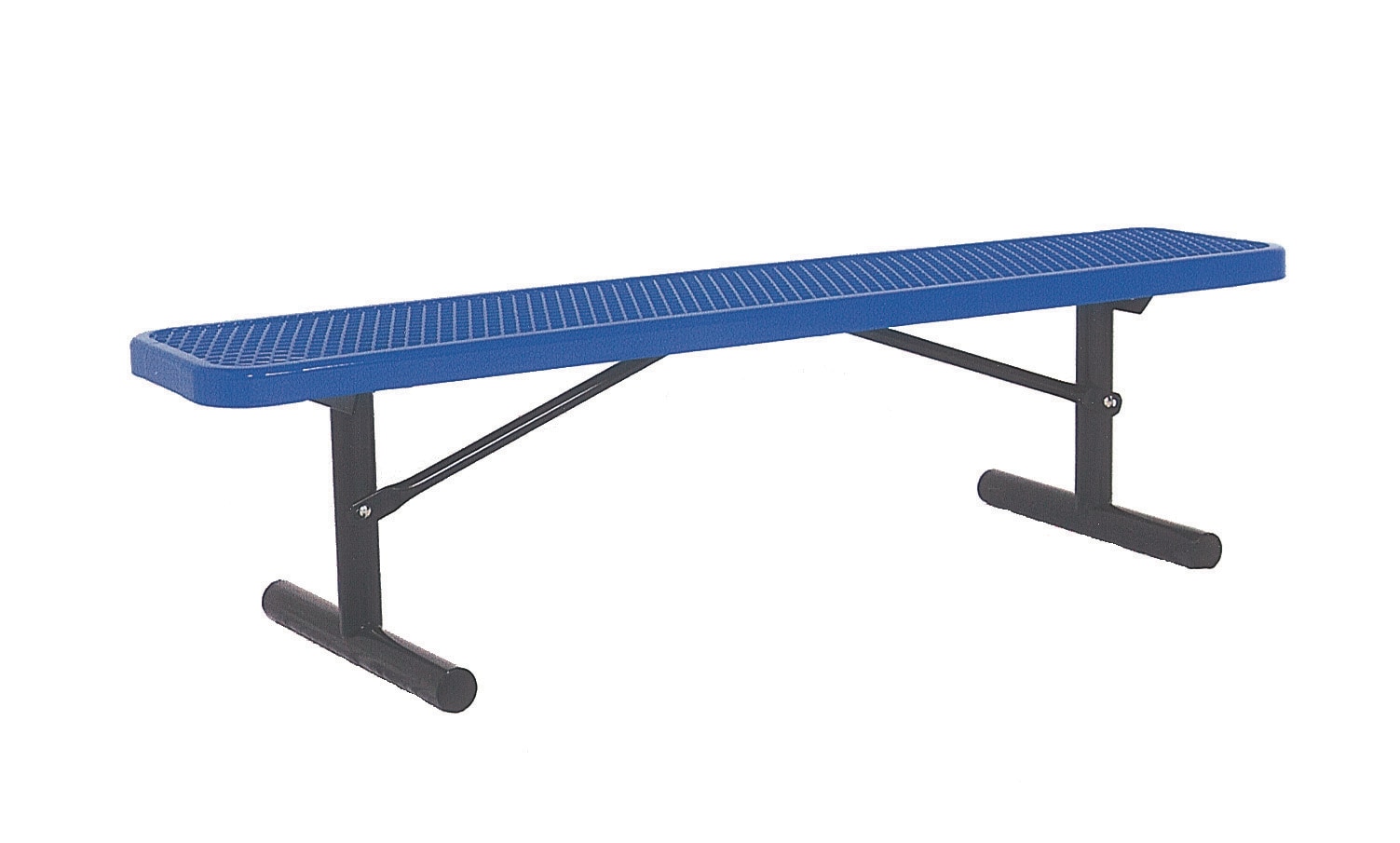 UltraPlay PBK942P-V6B 72-in L Steel Park Bench