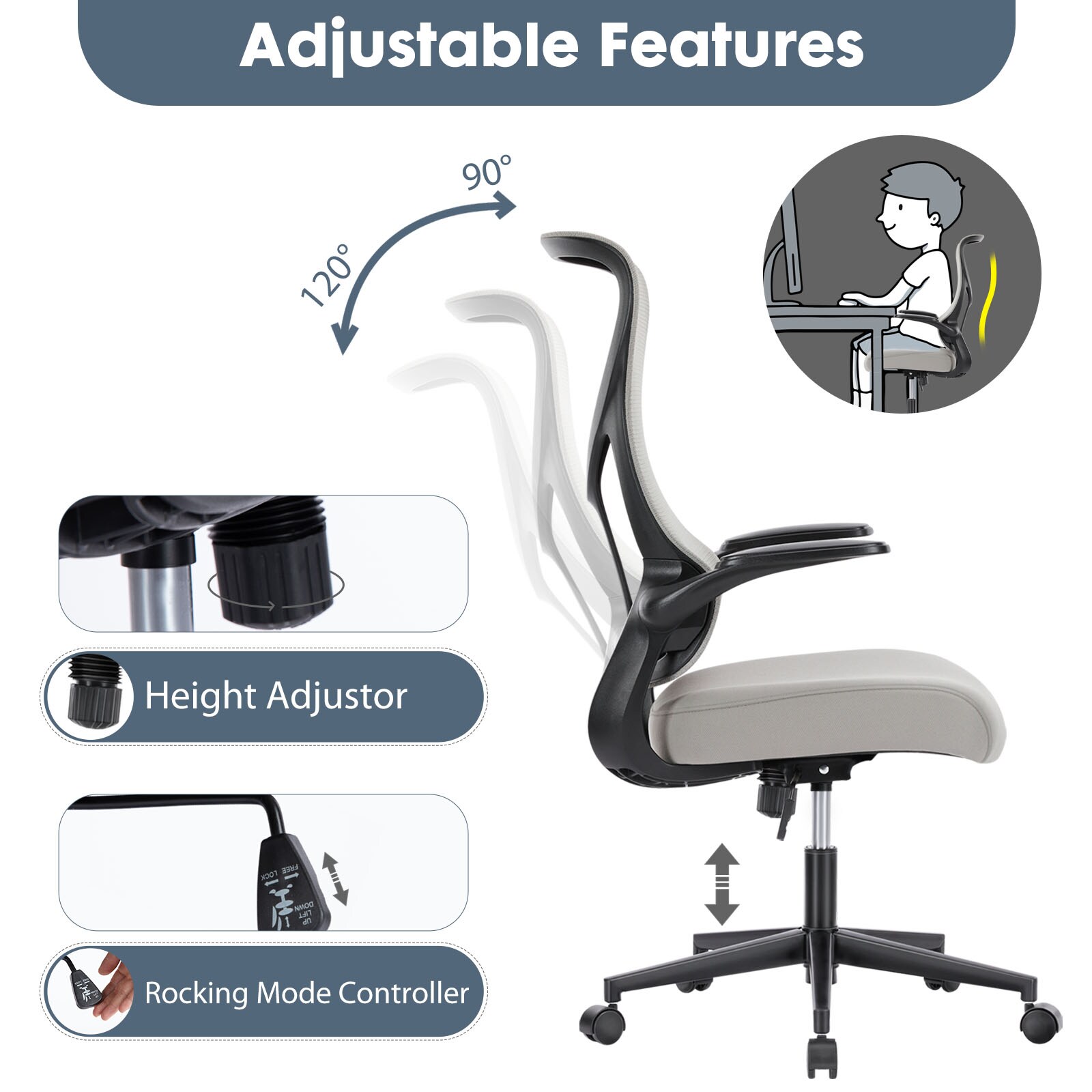 Flynama L-134224 Office-Chairs - View #3