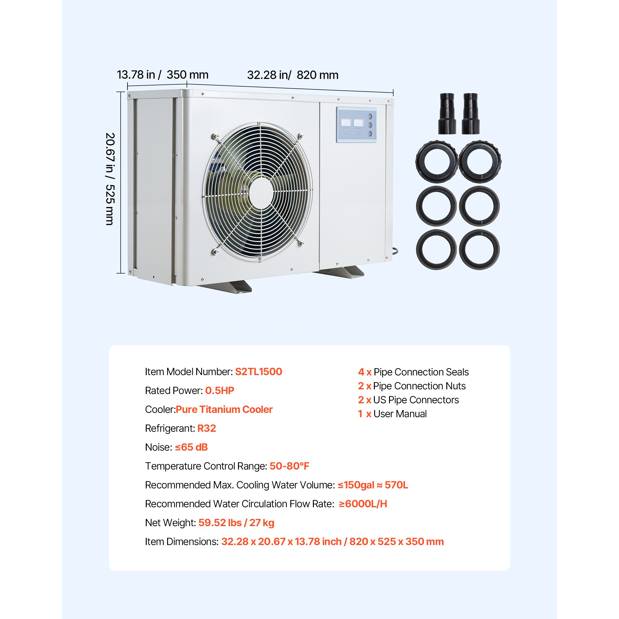 VEVOR HWQLQQJRQ15HPXJH2V1 Evaporative-Cooler - View #8