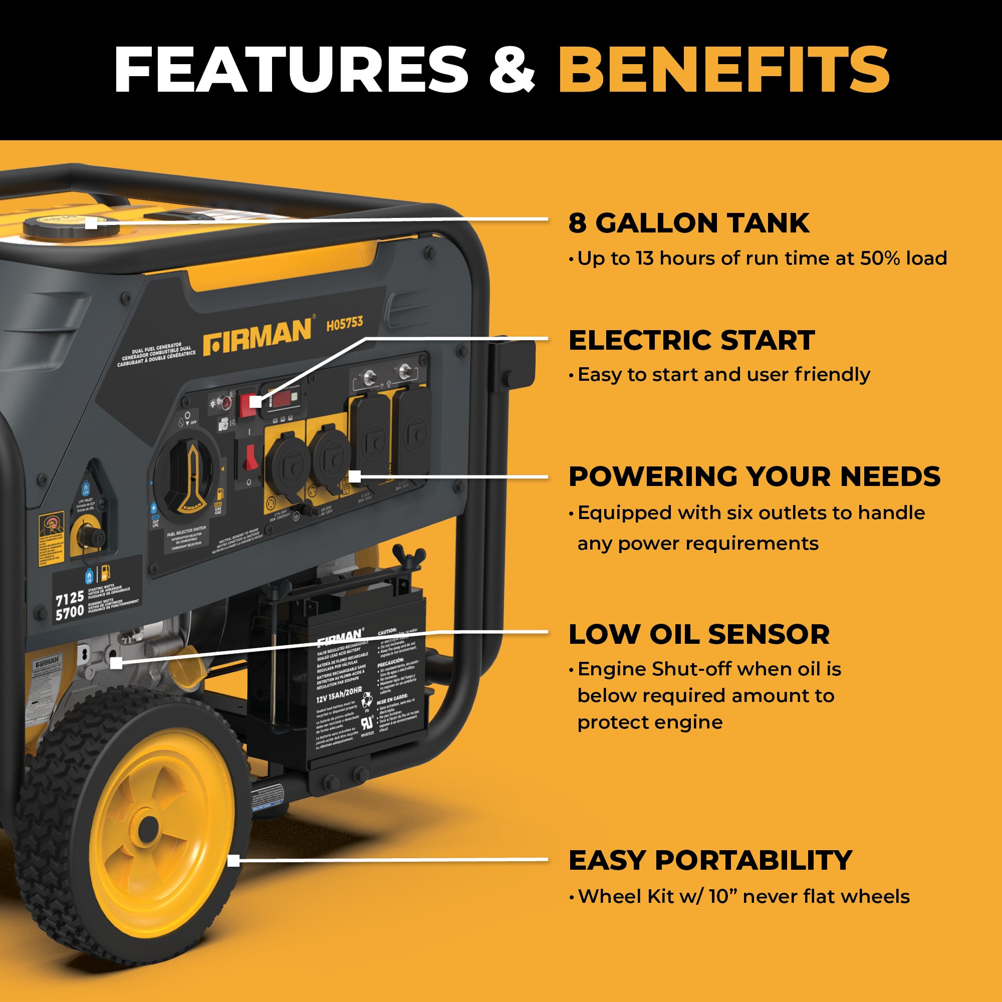 Firman H05753 Portable-Generators - View #5