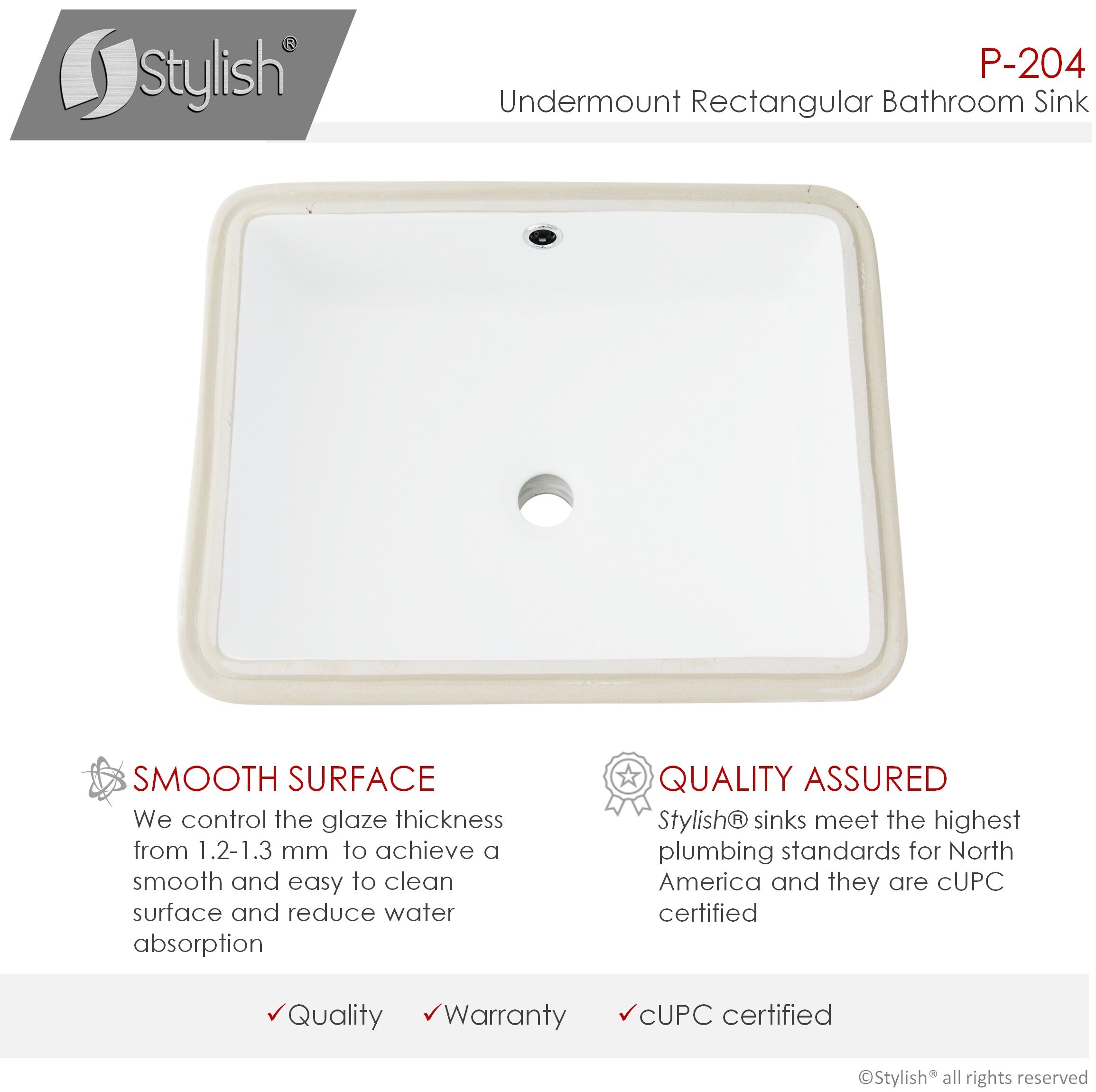 Stylish P-204 Bath-Sink - View #2