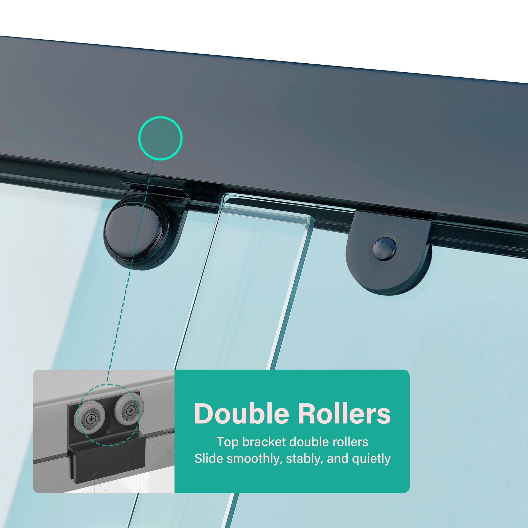 Forclover ALSD-4875MB Shower-Doors - Thumbnail View #5