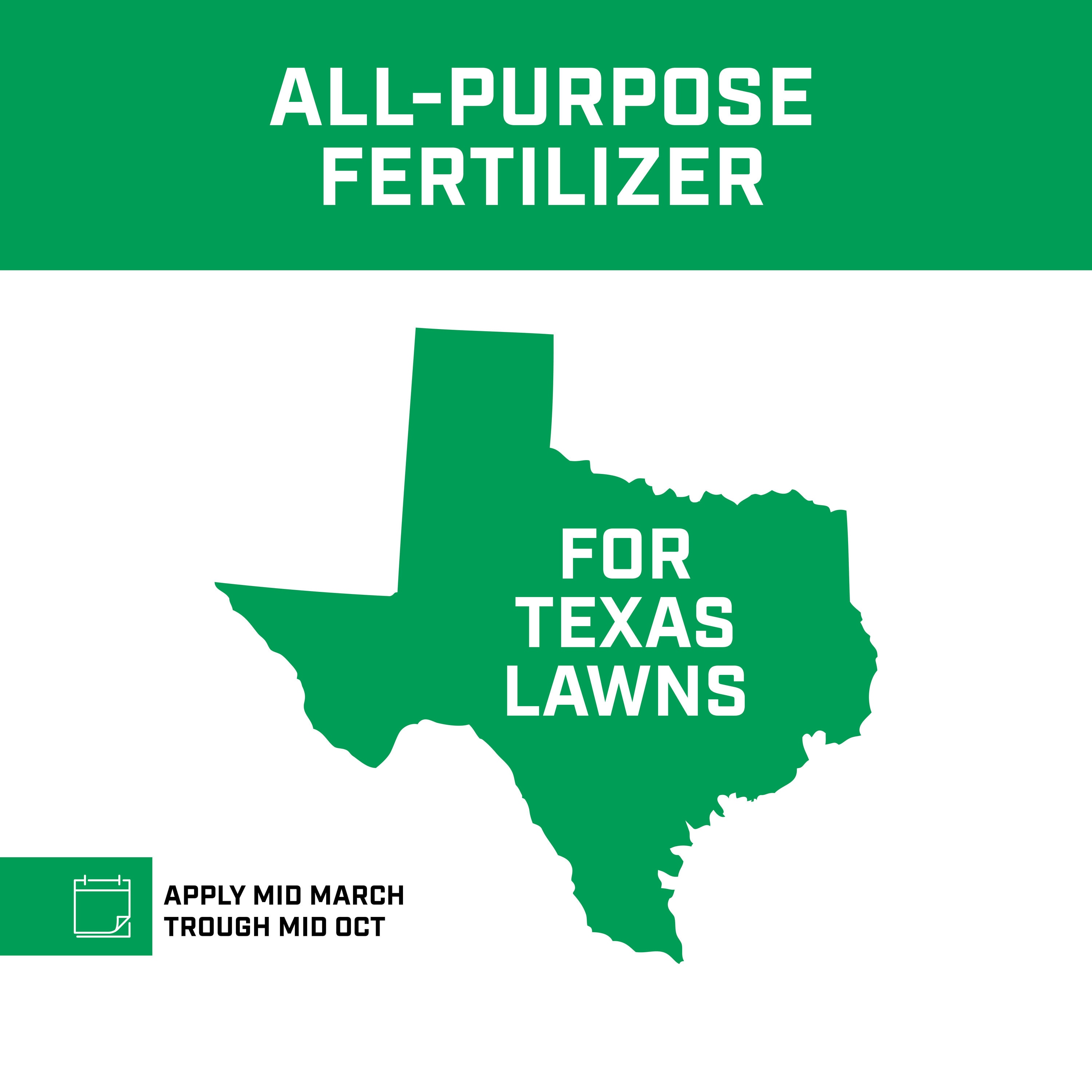 Lesco Texas Fertilizer 50-lb 12500-sq ft 20-5-10 Natural All-purpose ...