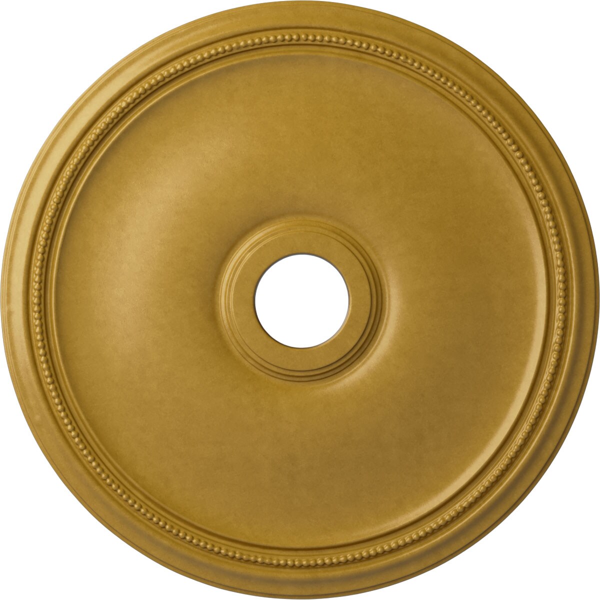 Ekena Millwork CM24THIGS Theia 24-in W x 24-in L Painted Iridescent Gold Polyurethane Whole Ceiling Medallion