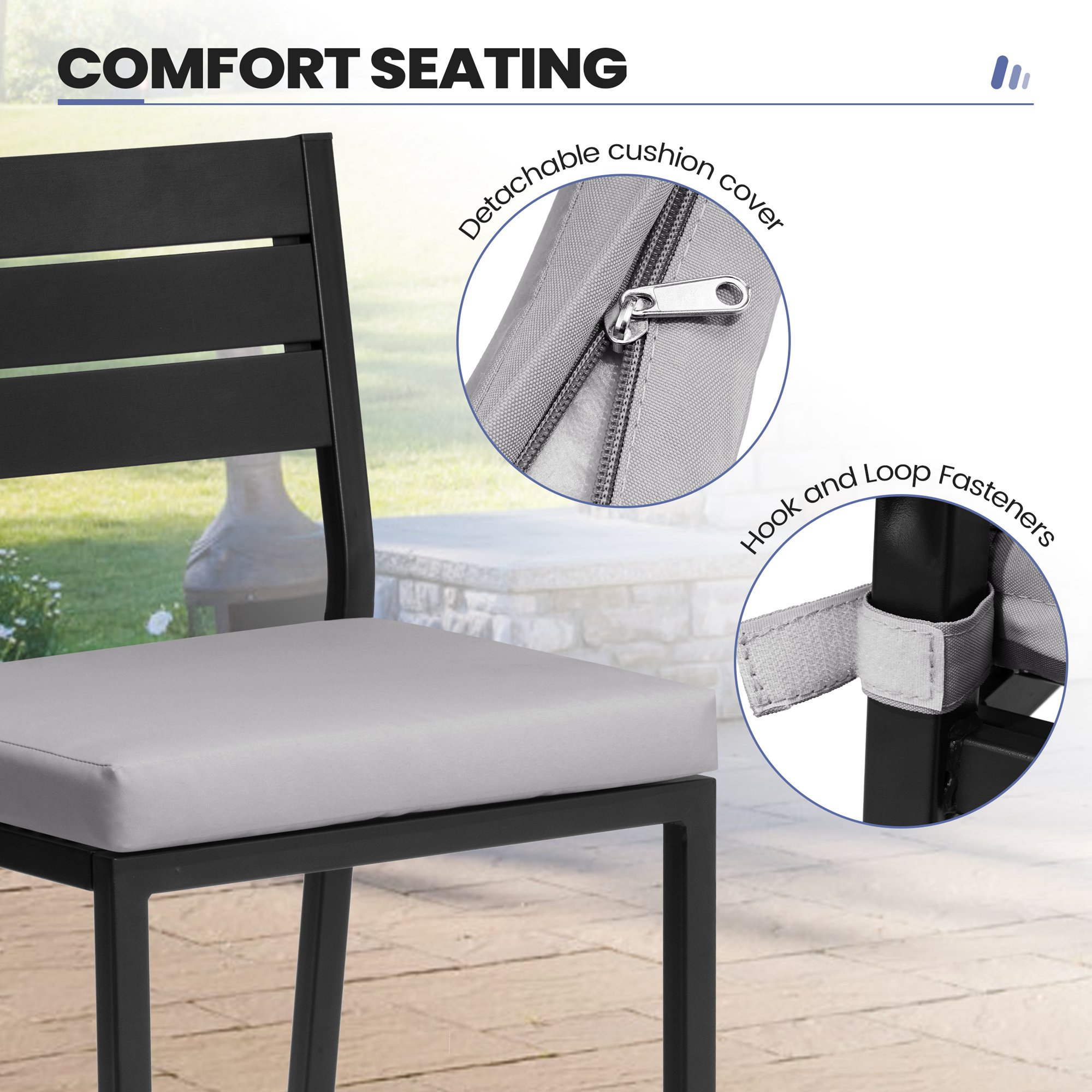 Crestlive Products CL-ST014LGY-2 Patio-Chairs - View #3