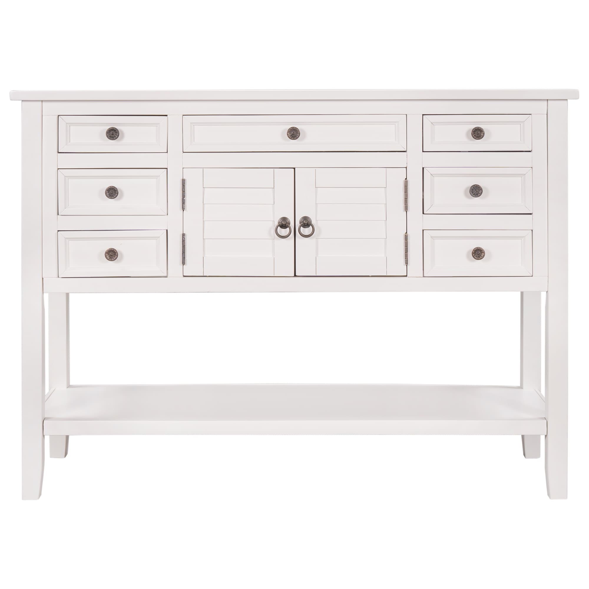 GZMR 822AAAUS-LC Modern White Console Table