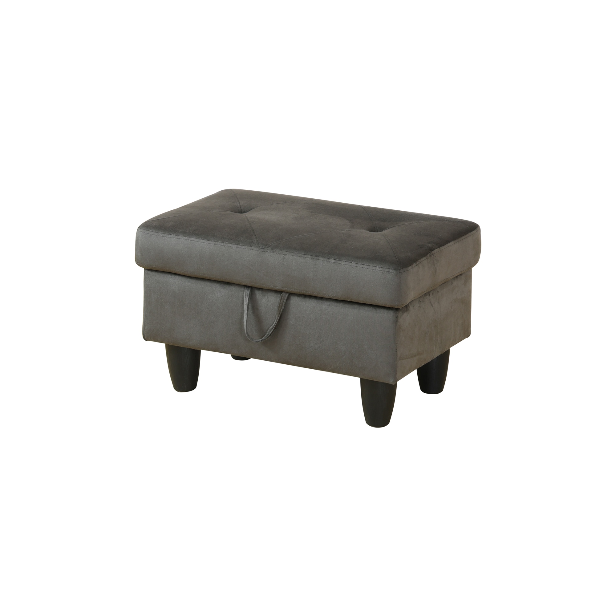 Siavonce XH805-O Modern Brown Faux leather Ottoman