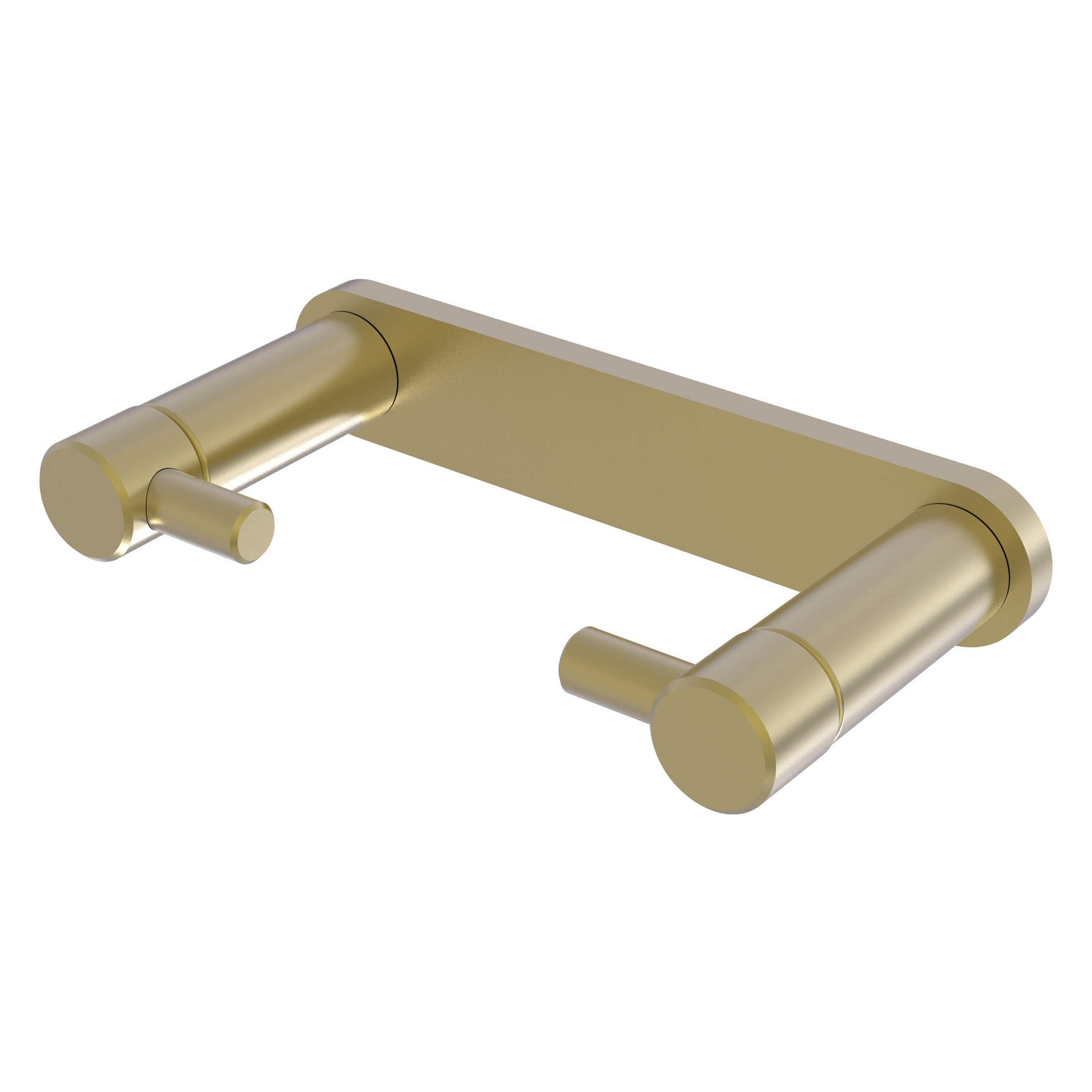 Allied Brass FR-24R-SBR Fresno Satin Brass Wall mount Pivot Toilet Paper Holder 1 -Rolls with Storage