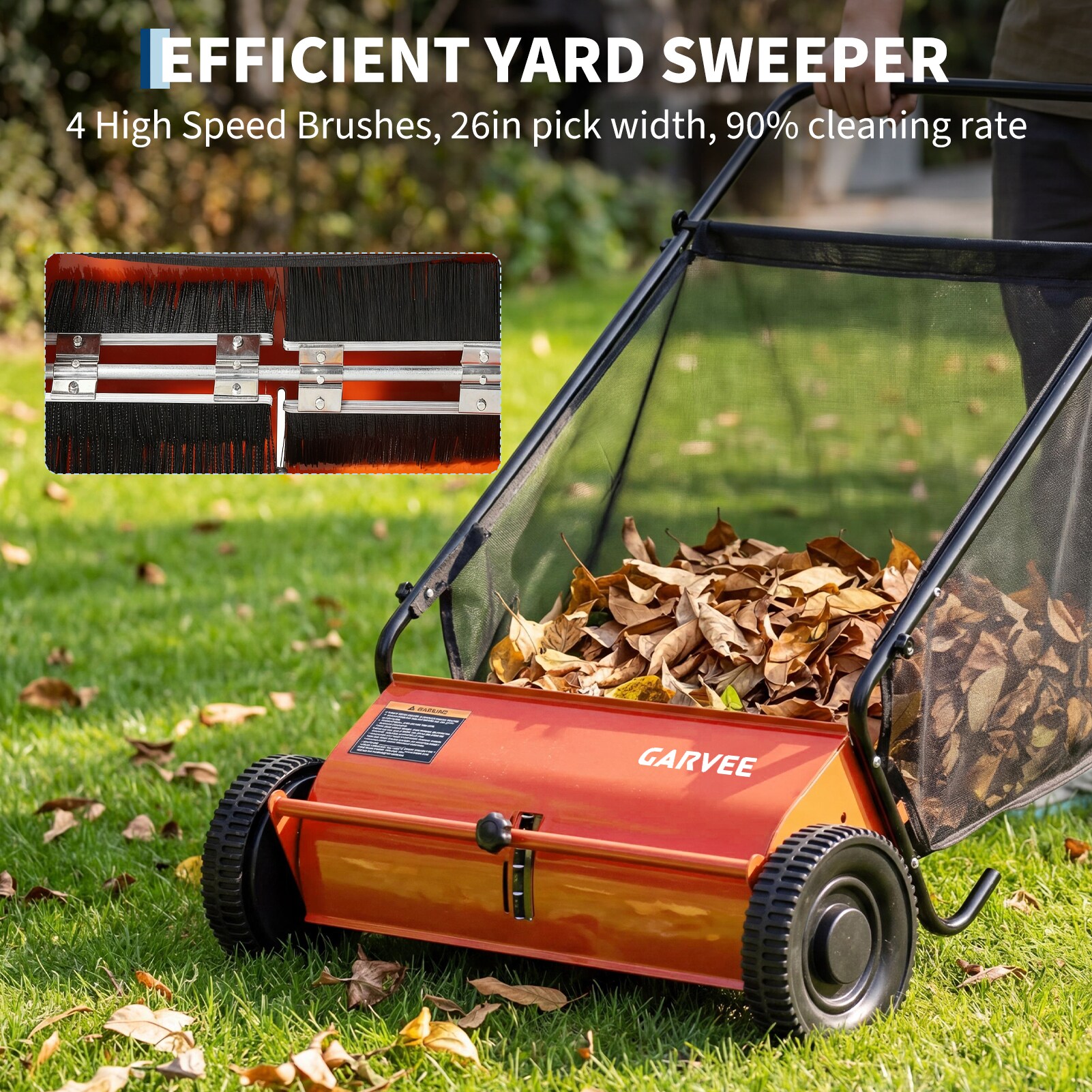 Garvee D4T7ABH8OYATV568W lawnsweeper - View #4