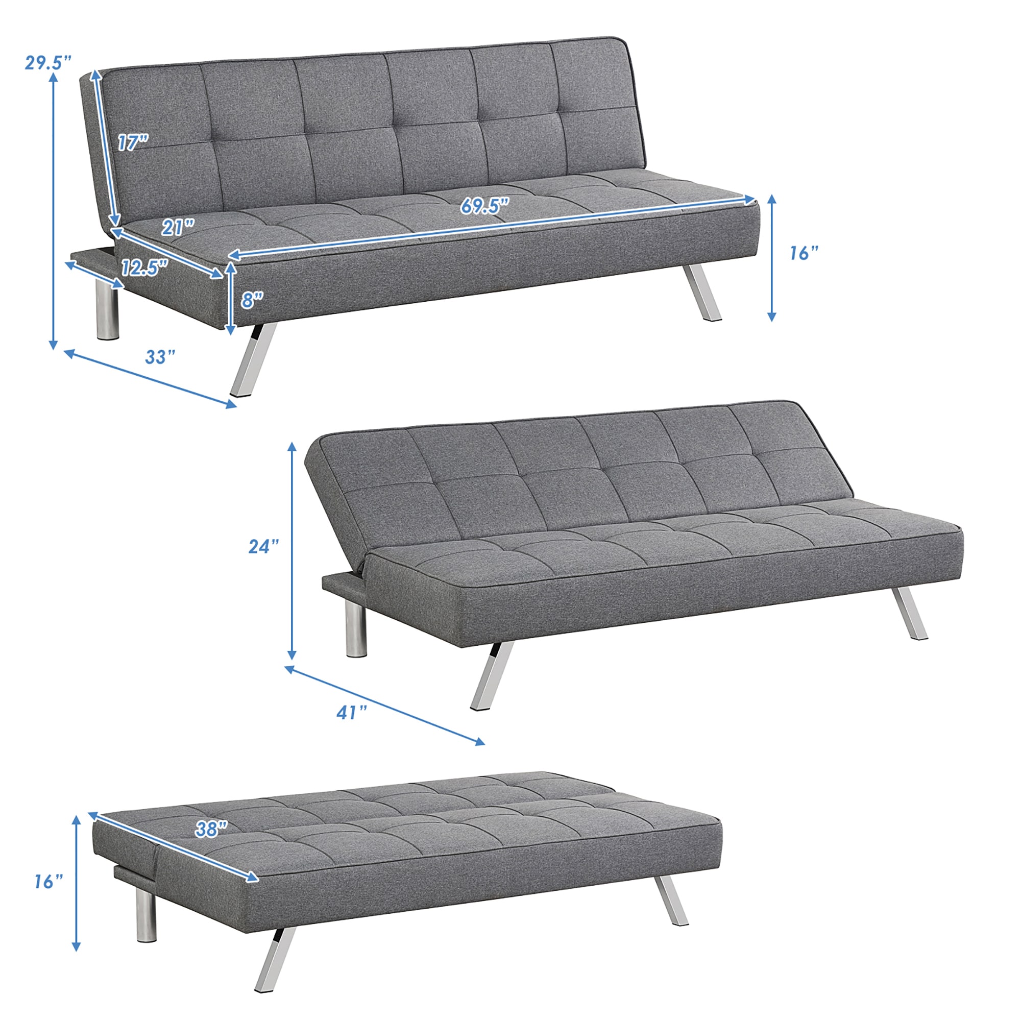 Costway SXL00160 futons - View #2
