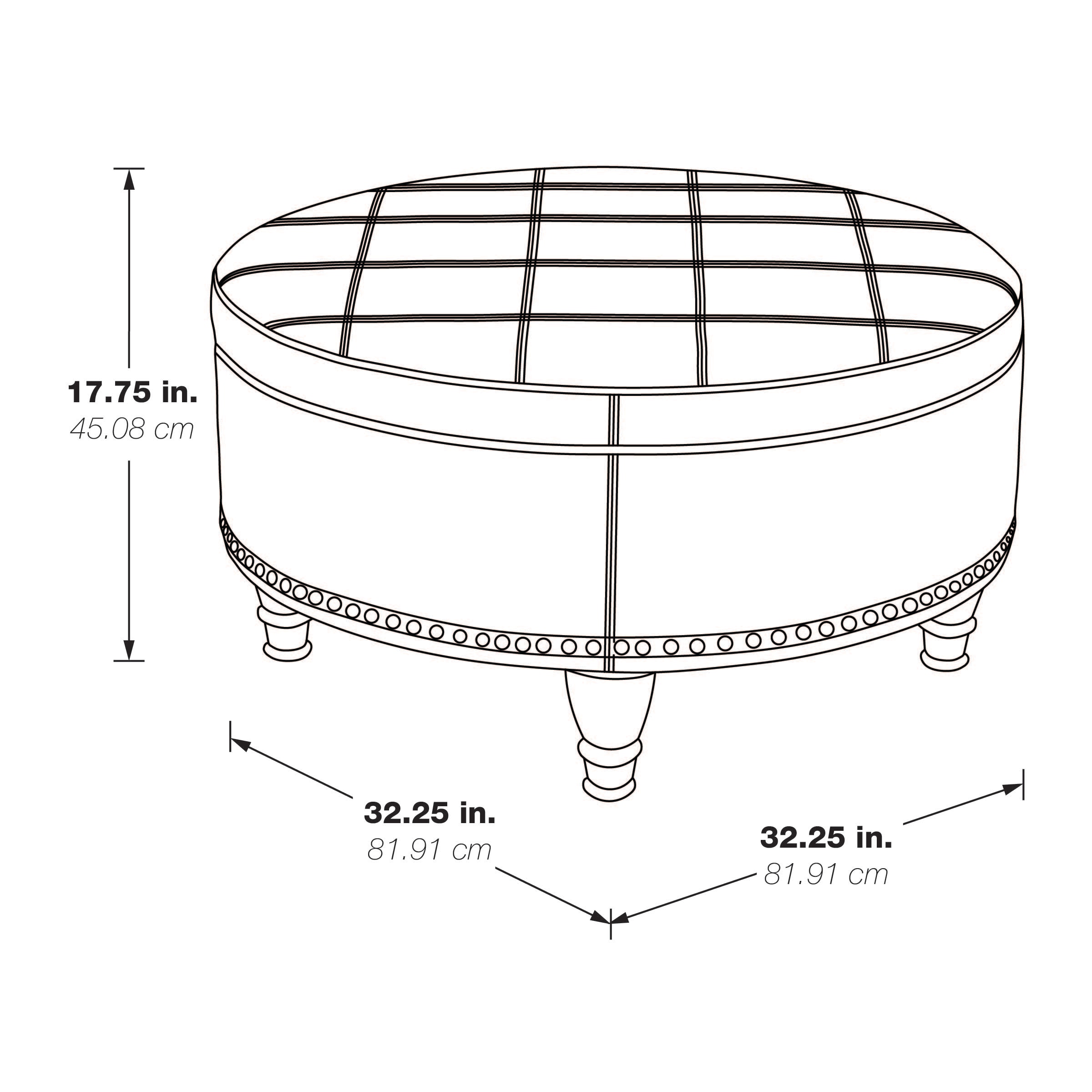 OSP Home Furnishings BP-AUOT32-B1 Indoor-Ottomans - View #7