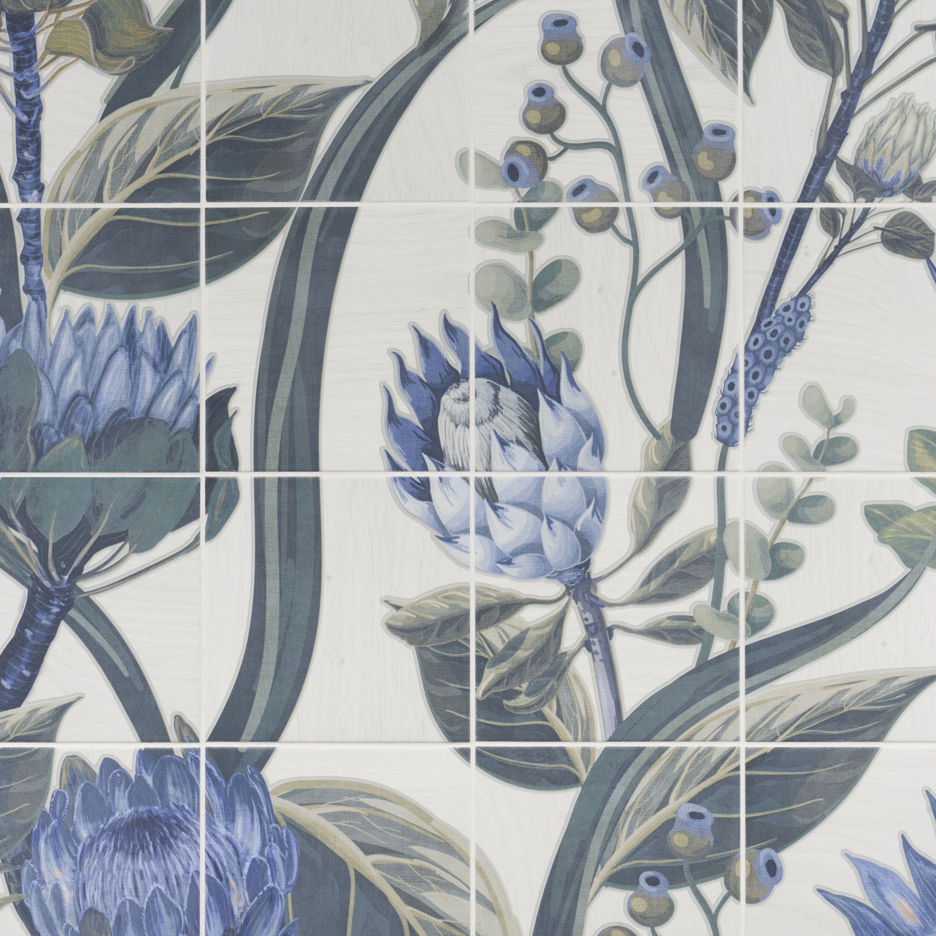 Artmore Tile Angela Harris Untamed Protea 8-in x 8-in Matte Porcelain ...