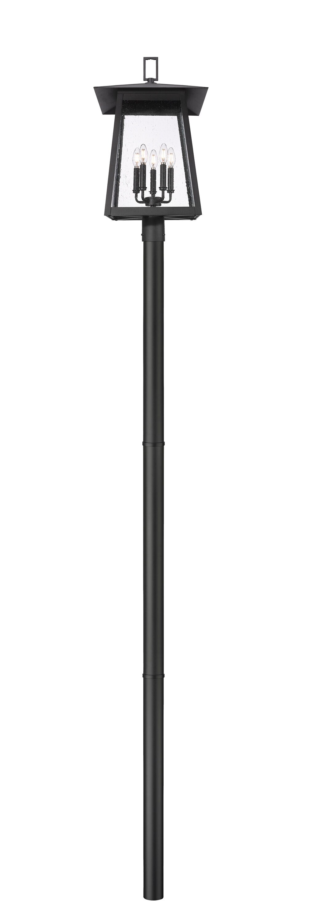 Z-Lite 5015PHXLR-5009P96-BK Complete-Post-Lights - View #5