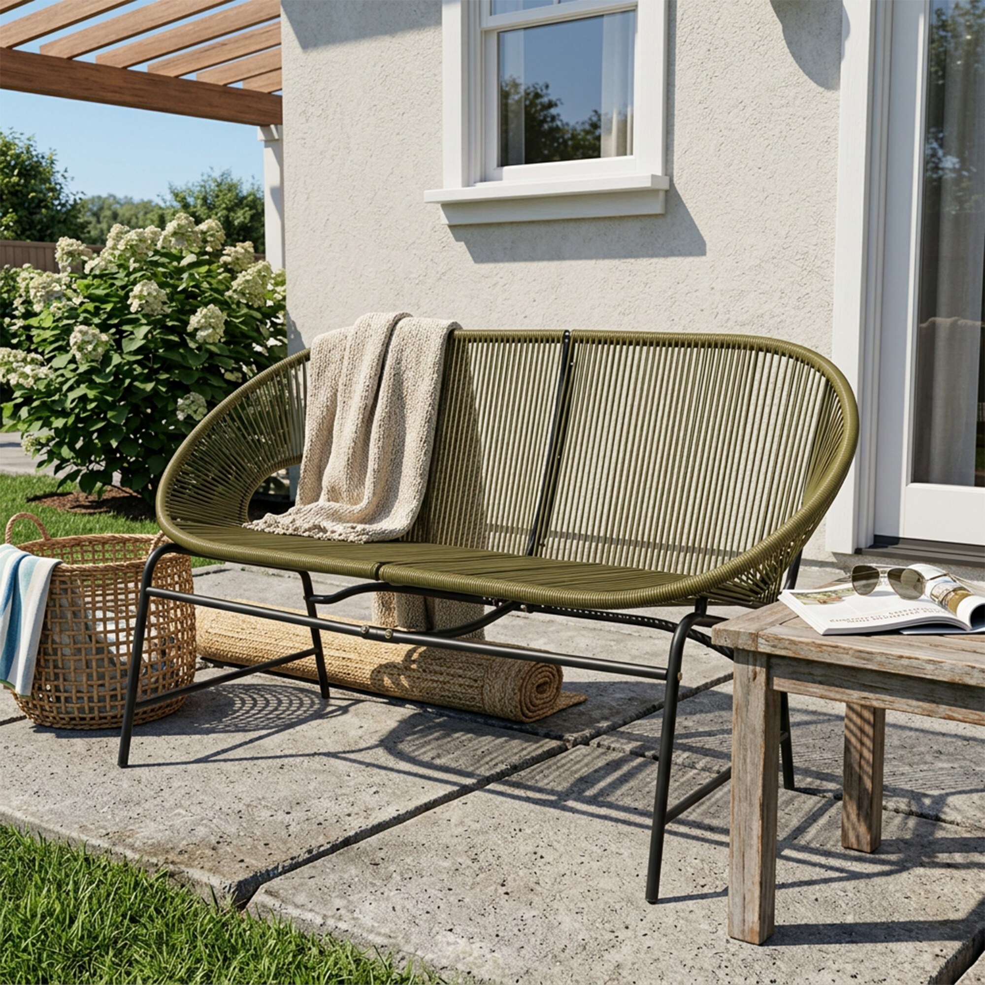 ToolCat - 52-in W Modern Green 2-seater Loveseat