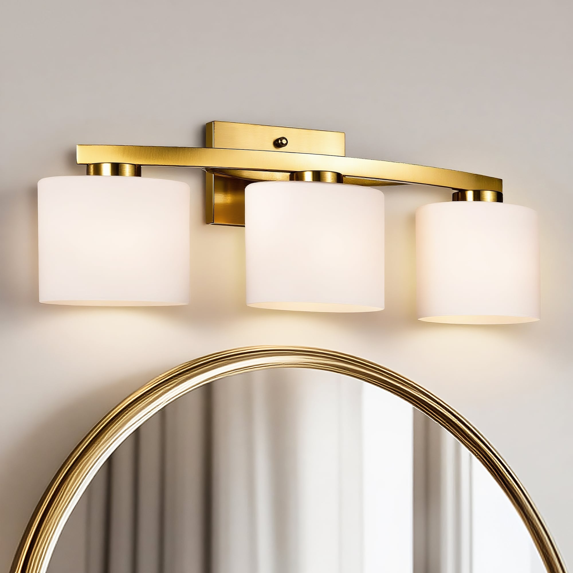 Edvivi EW3938GD 22-in 3 -Light Gold Modern/contemporary Vanity light