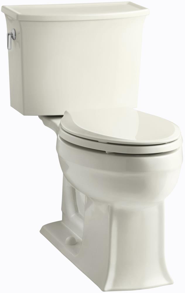 KOHLER Archer 12 in. Rough In 2-Piece 1.28 GPF Single Flush Elongated Toilet in White Seat Not Included