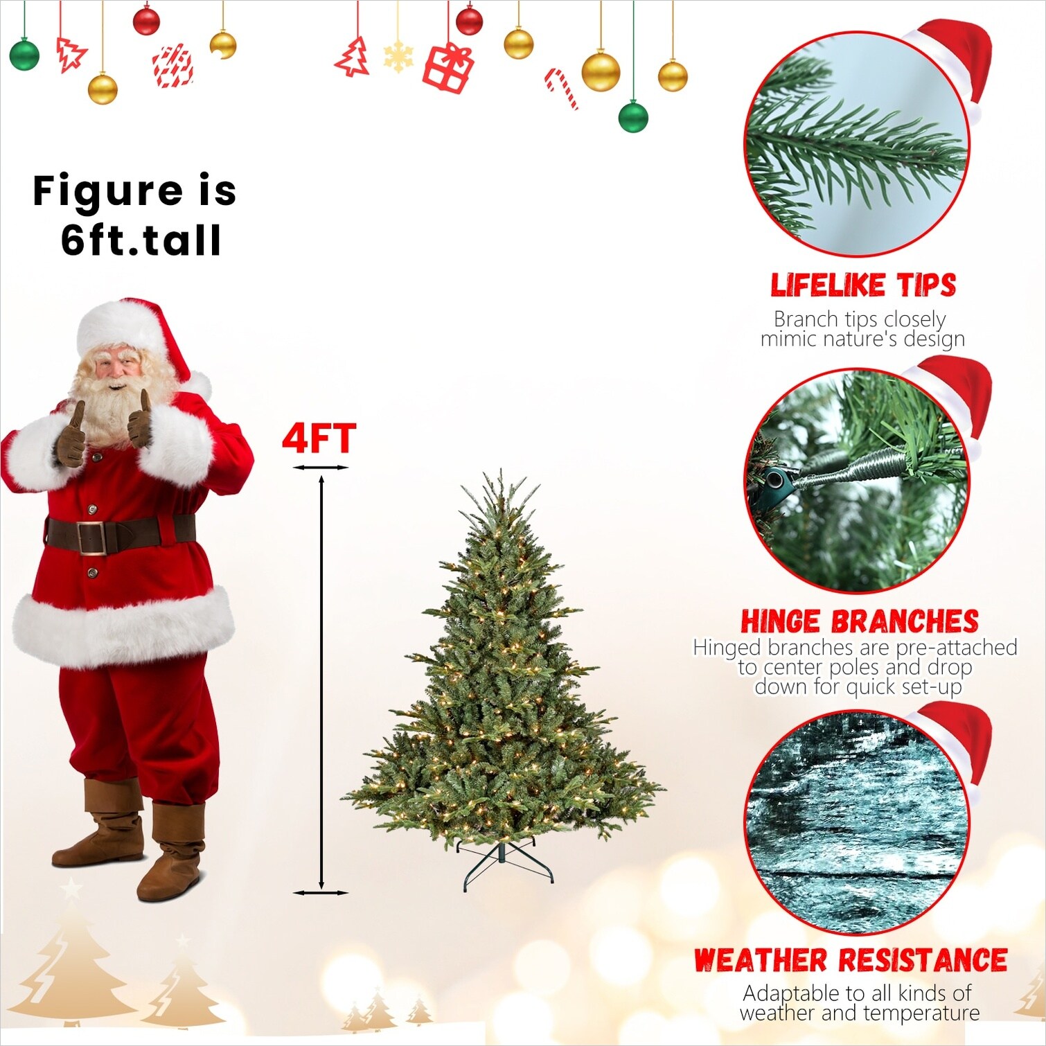 Naturefalls 6ACXZWDD9SJG Artificial-Christmas-Trees - View #2