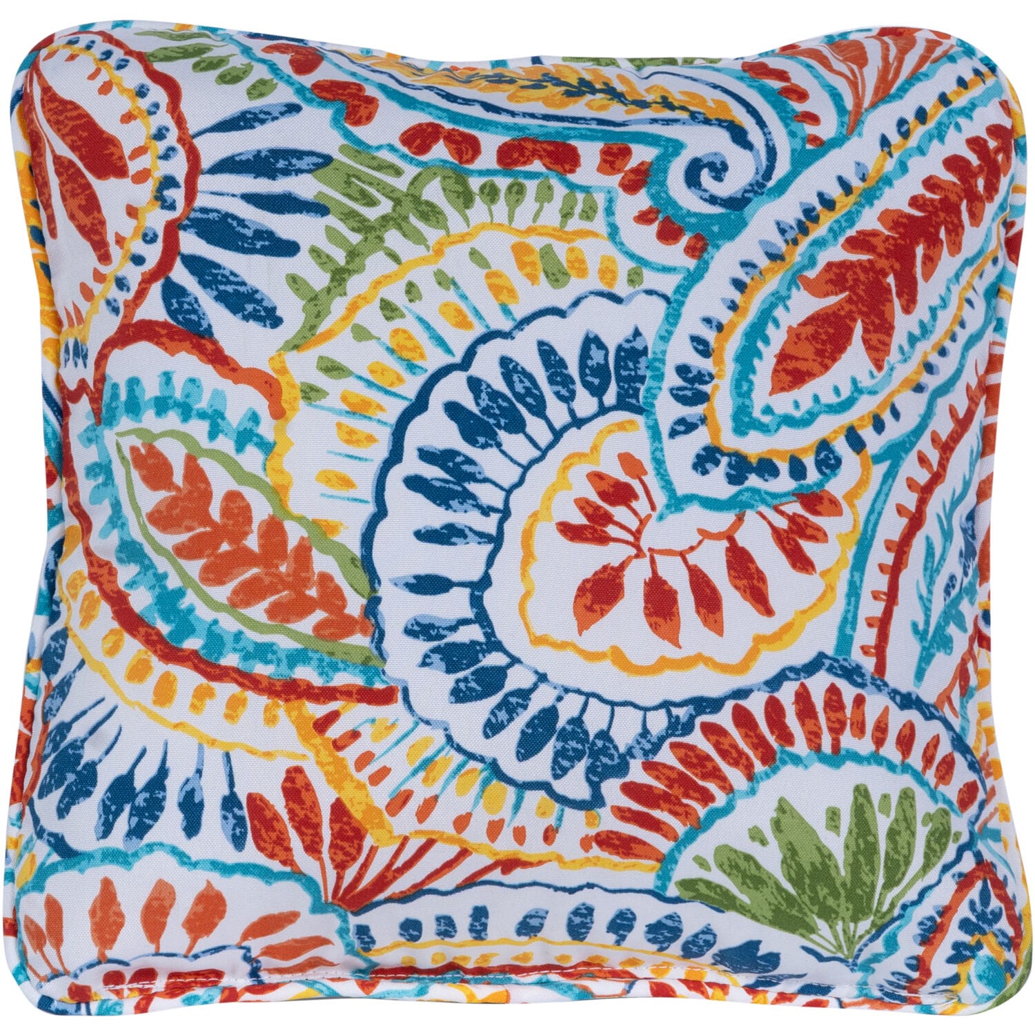 Hanover HANTPPAIS-MLT Paisley Multi Square Throw Pillow