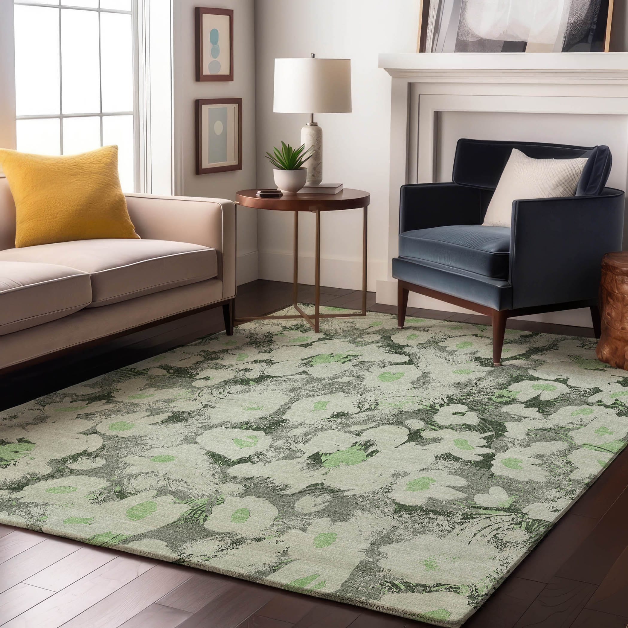 Addison Rugs AMF550TP30X46 Mayfield AMF550TP 2 x 3 (ft) Loomed Polyester Taupe Rectangular Indoor Geometric Machine washable Area rug