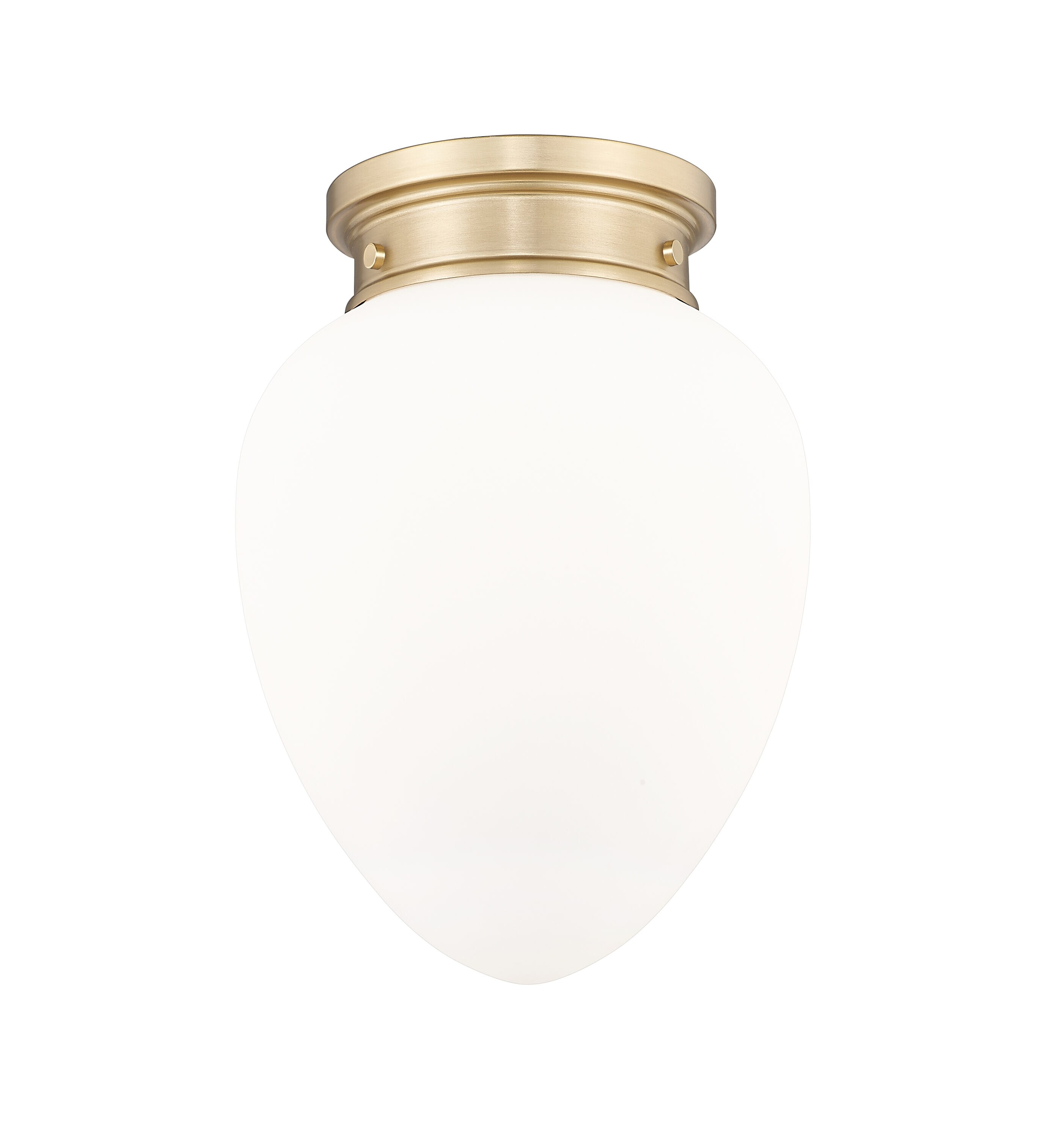 Z-Lite 1945F9-MGLD Gideon 1 -Light 10-in Brushed Gold Flush Mount Light