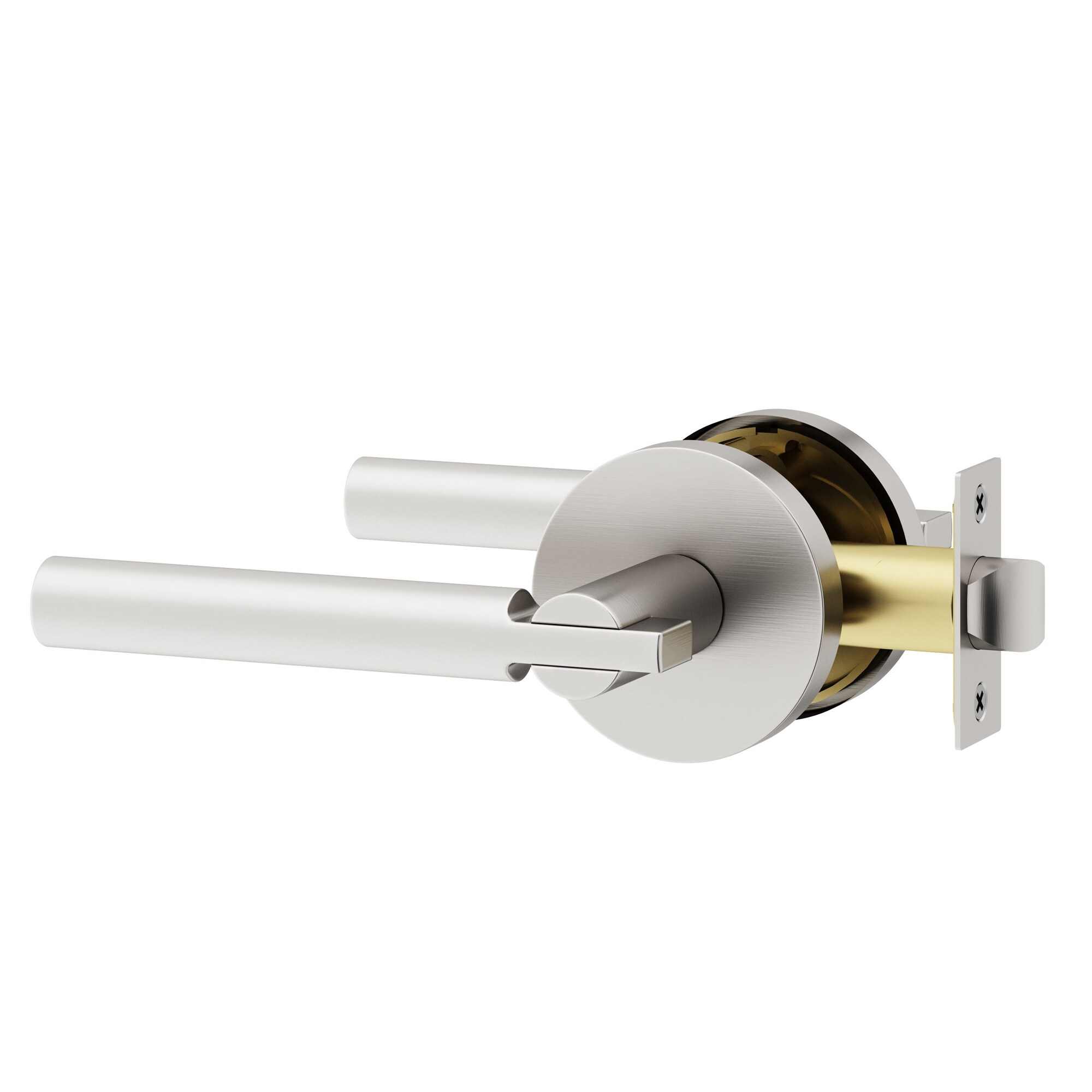 OKUN Terra Brushed Nickel Interior or Hall/Closet Passage Door Handle
