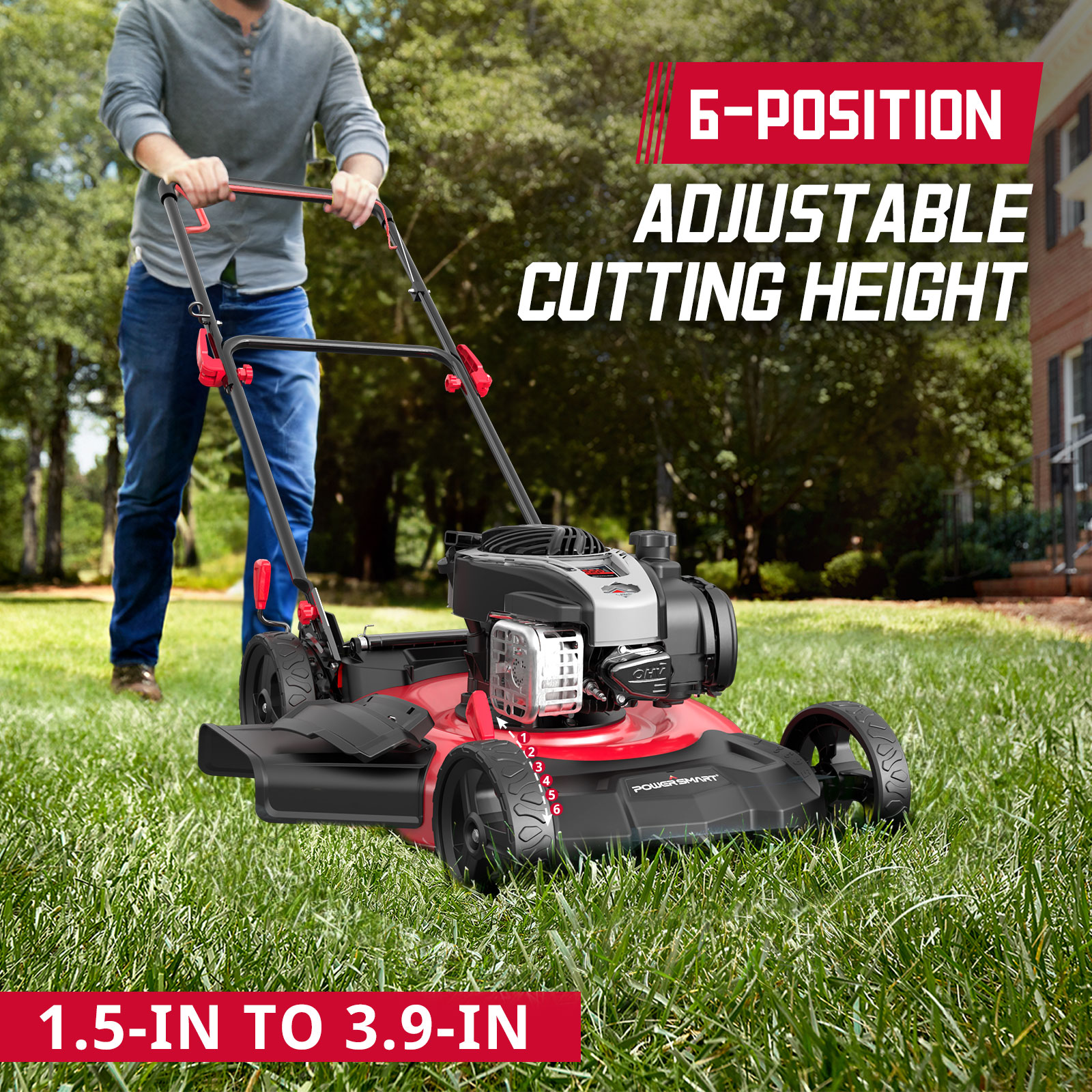 PowerSmart B8621P Gas-Walk-Behind-Mowers - View #7