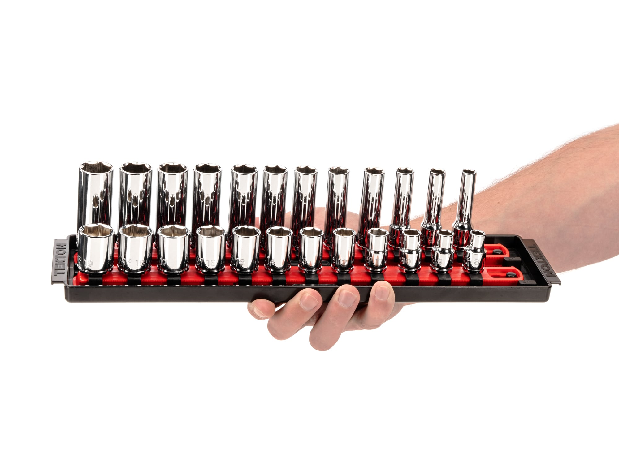 TEKTON 42-Piece Standard (SAE) and Metric 3/8-in Drive 6-point Set ...