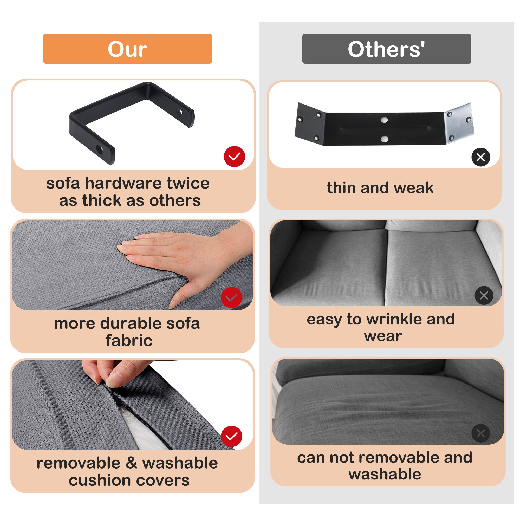 Jarenie YMX05S42-BL Sofas-Loveseats - View #11