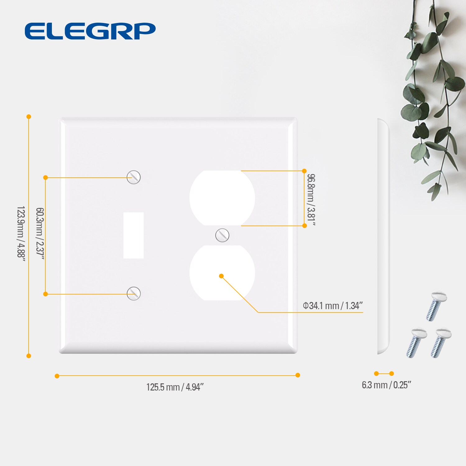 ELEGRP 3061M-WH10 Electrical-Wall-Plates - View #7