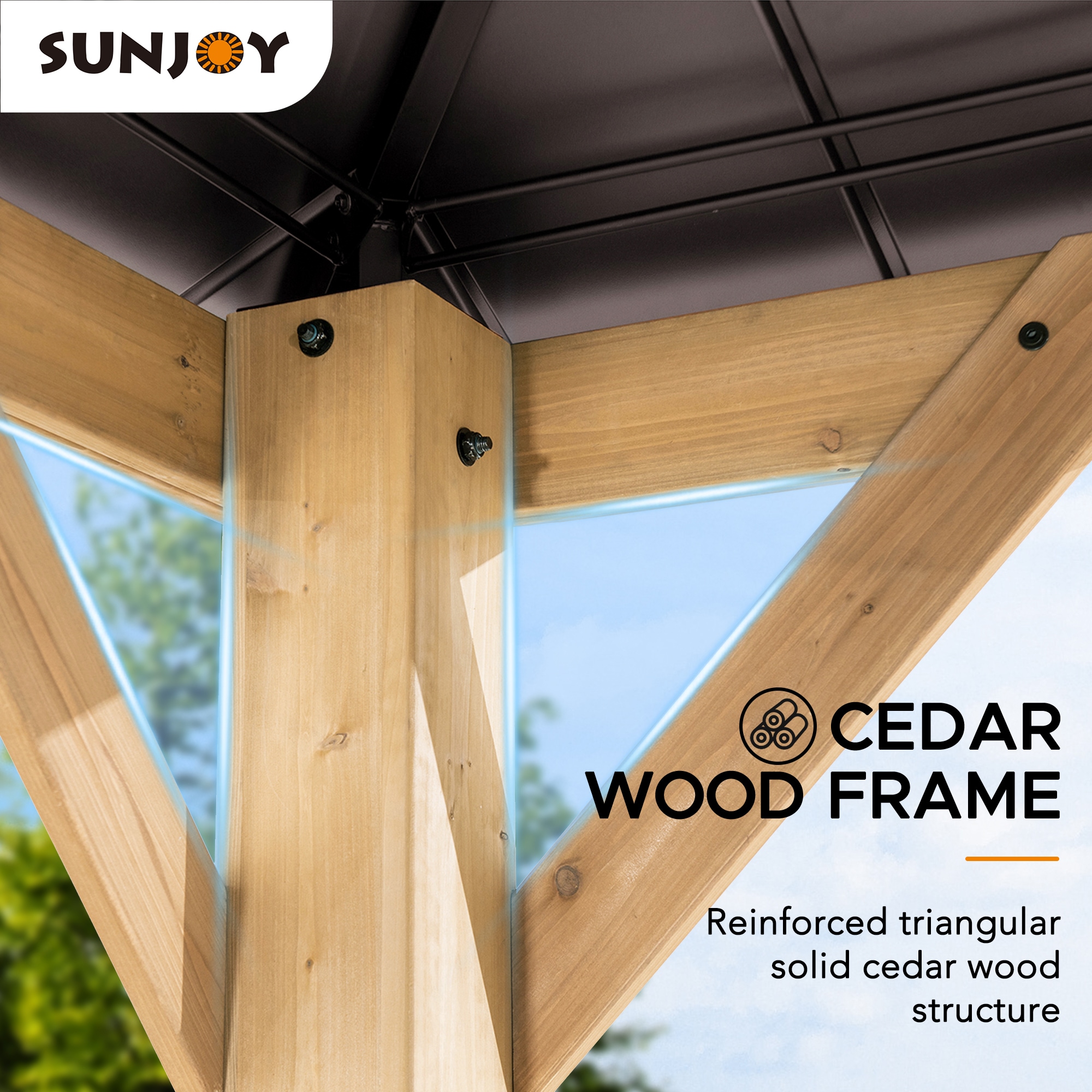 Sunjoy A102005803 Wood-Resin-Gazebos - View #7