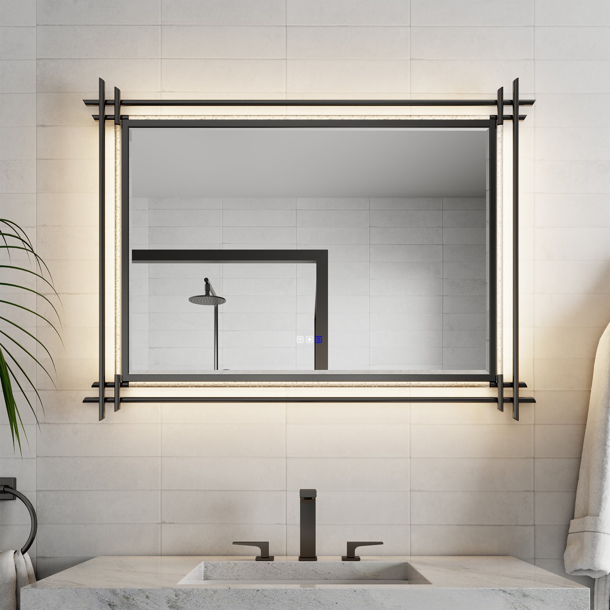 Bayfeve BFXB-13B4836-MIR Framed-Bath-Mirrors - View #14