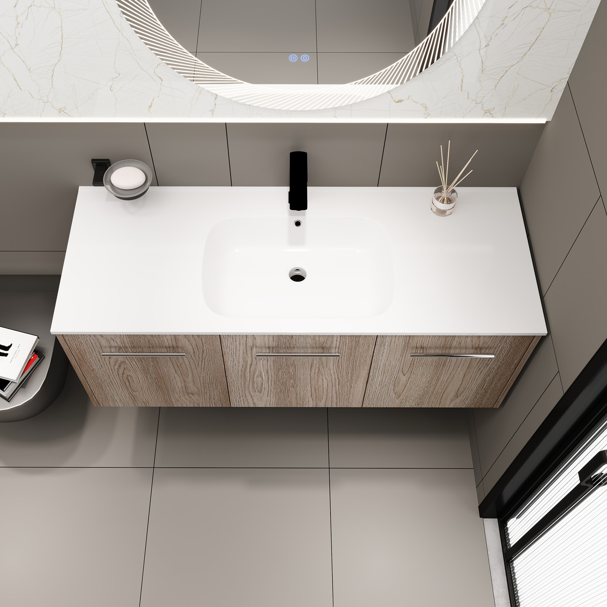Forclover QNM-0736-MGG Bath-Vanity-Combo - View #3