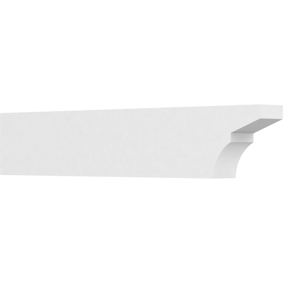 Ekena Millwork RFTP04X08X42MON Standard Monterey 4-in X 8-in X 42-in White PVC Rafter tail