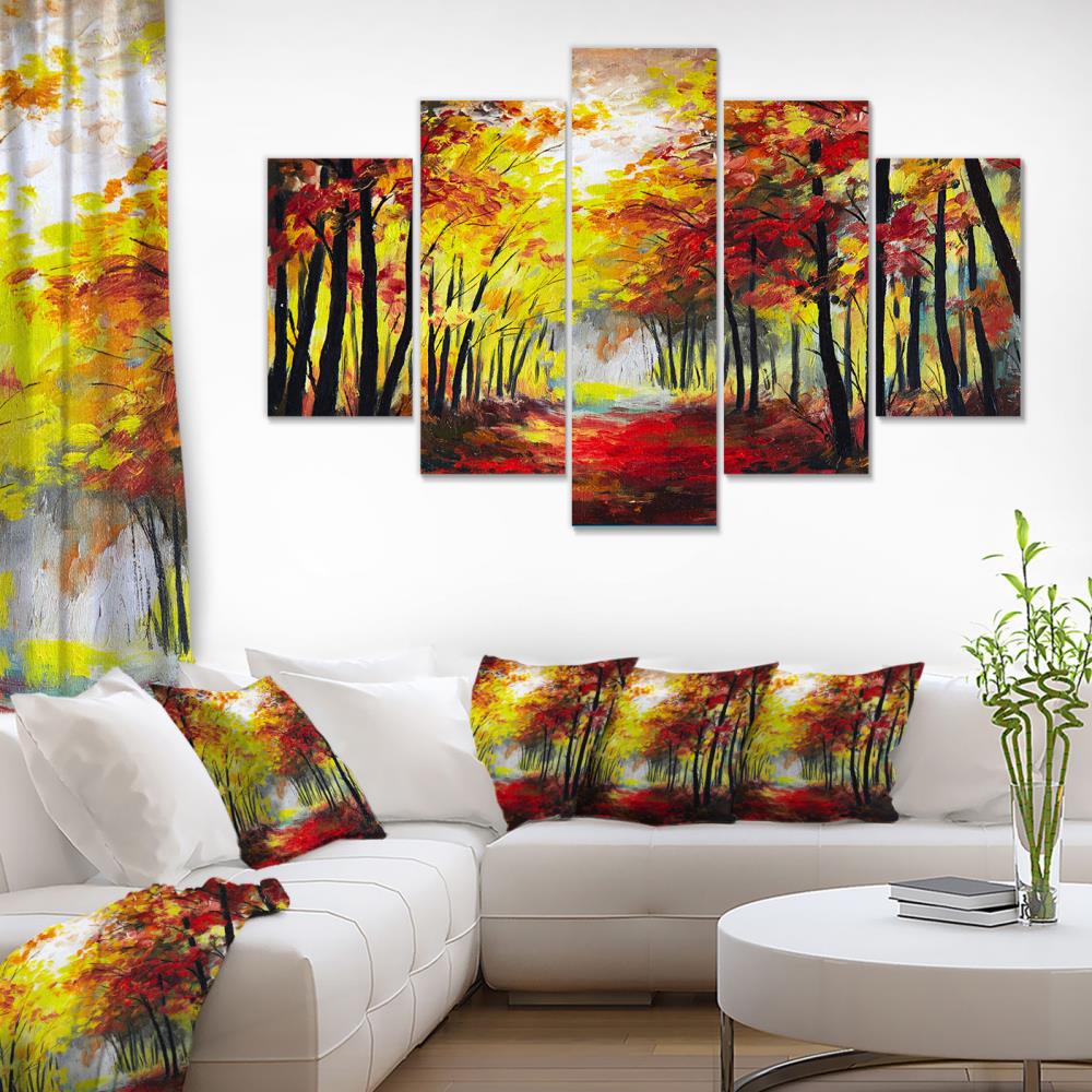 Designart 32-in H x 60-in W Landscape Print on Canvas in the Wall Art ...