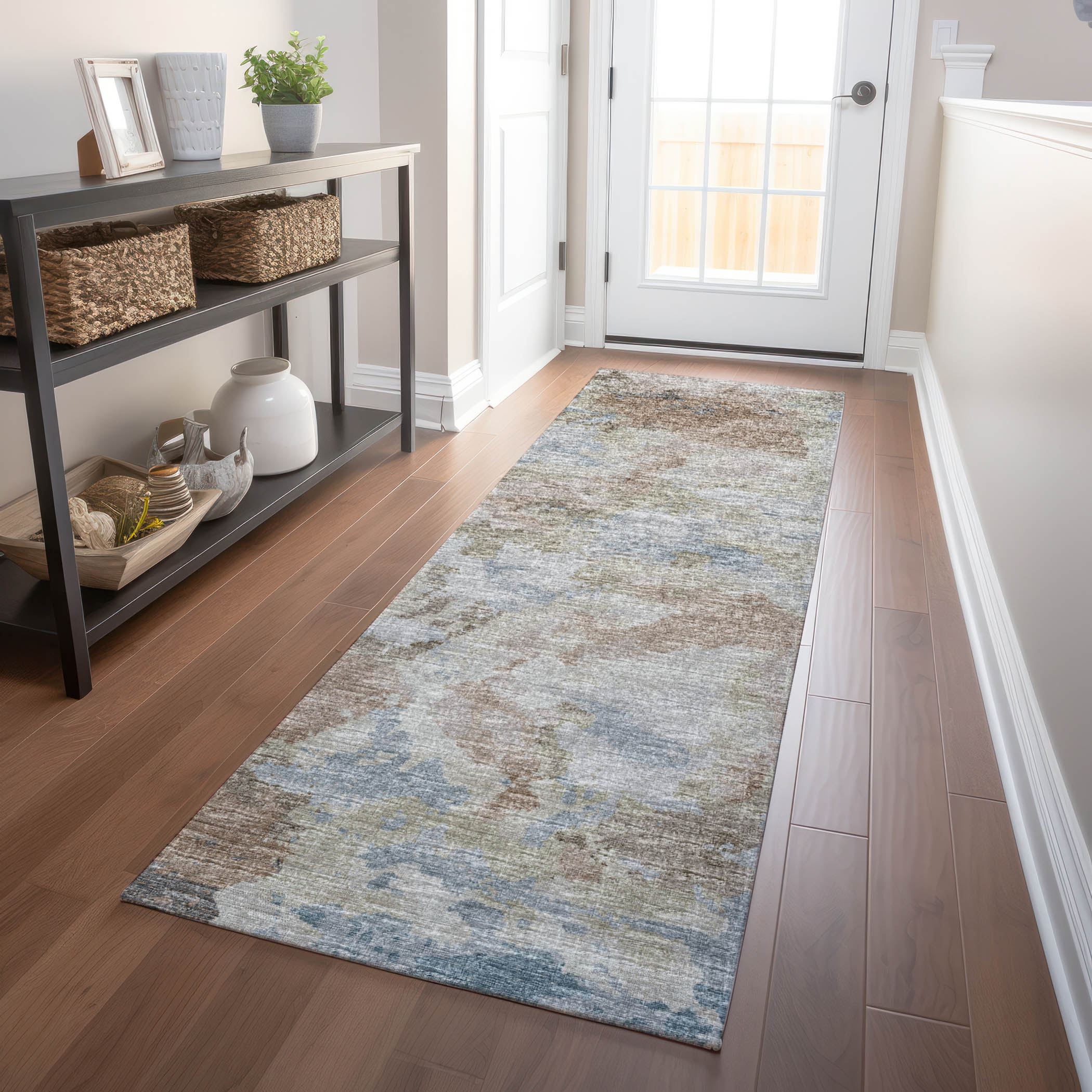 Addison Rugs AMF67MO2X8 Mayfield AMF67MO 2 x 7 (ft) Loomed Polyester Moody Rectangular Indoor Abstract Machine washable Runner rug