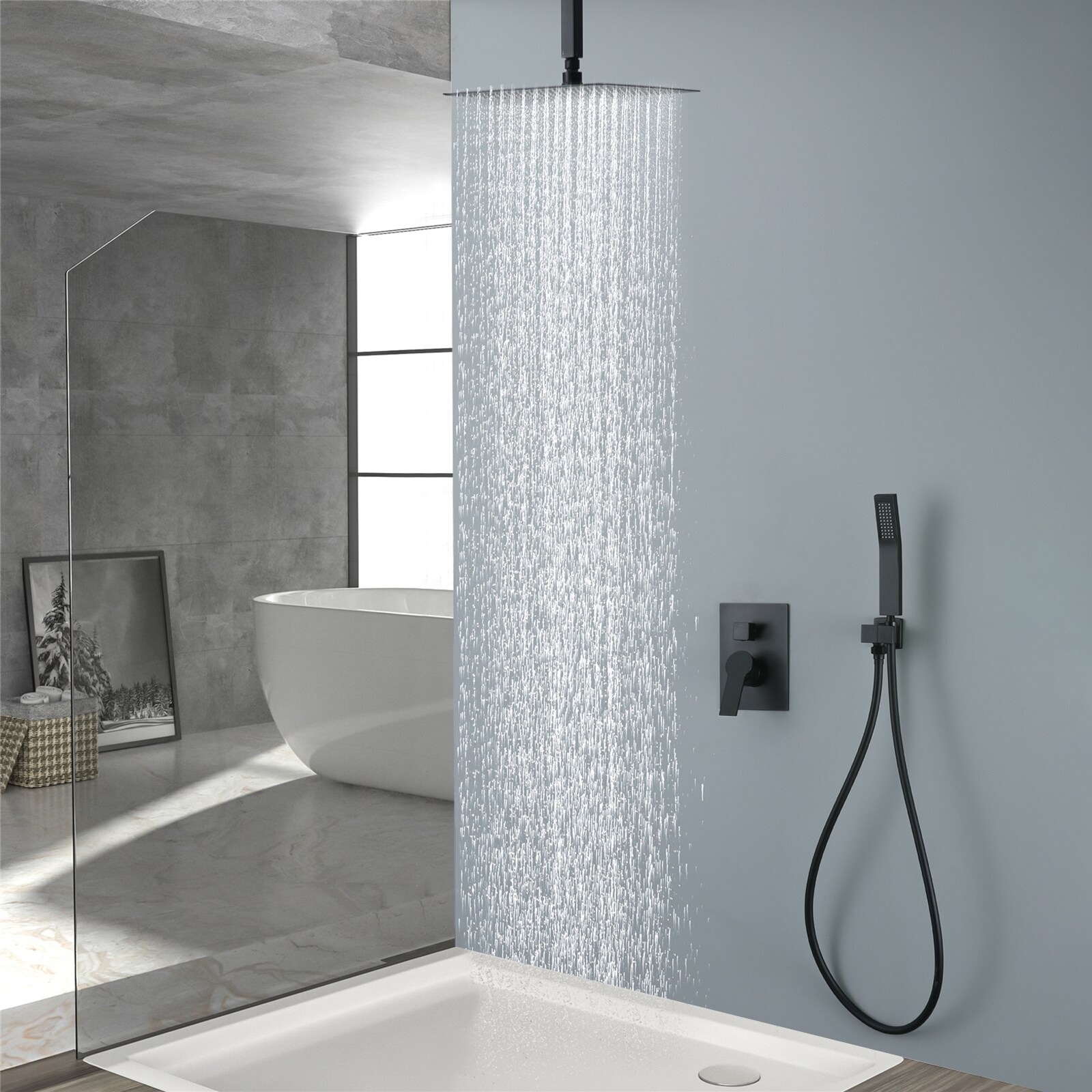 WELLFOR SPA-88005B Showerhead-Bar-Panels - View #10