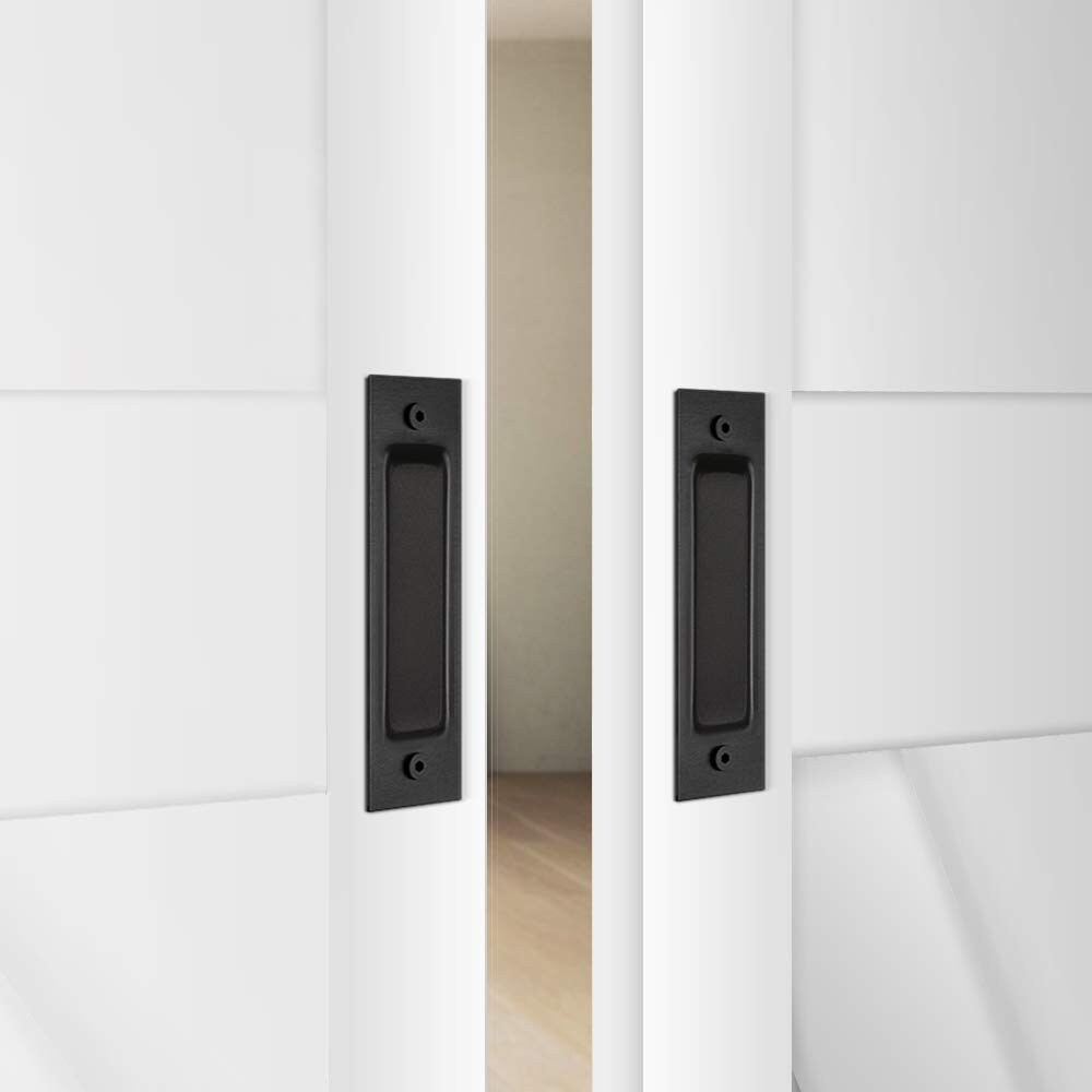 Clihome X002A68OER-LTC Hardware Black Universal Interior/Exterior Bed/Bath Hall/Closet Passage Door Handle